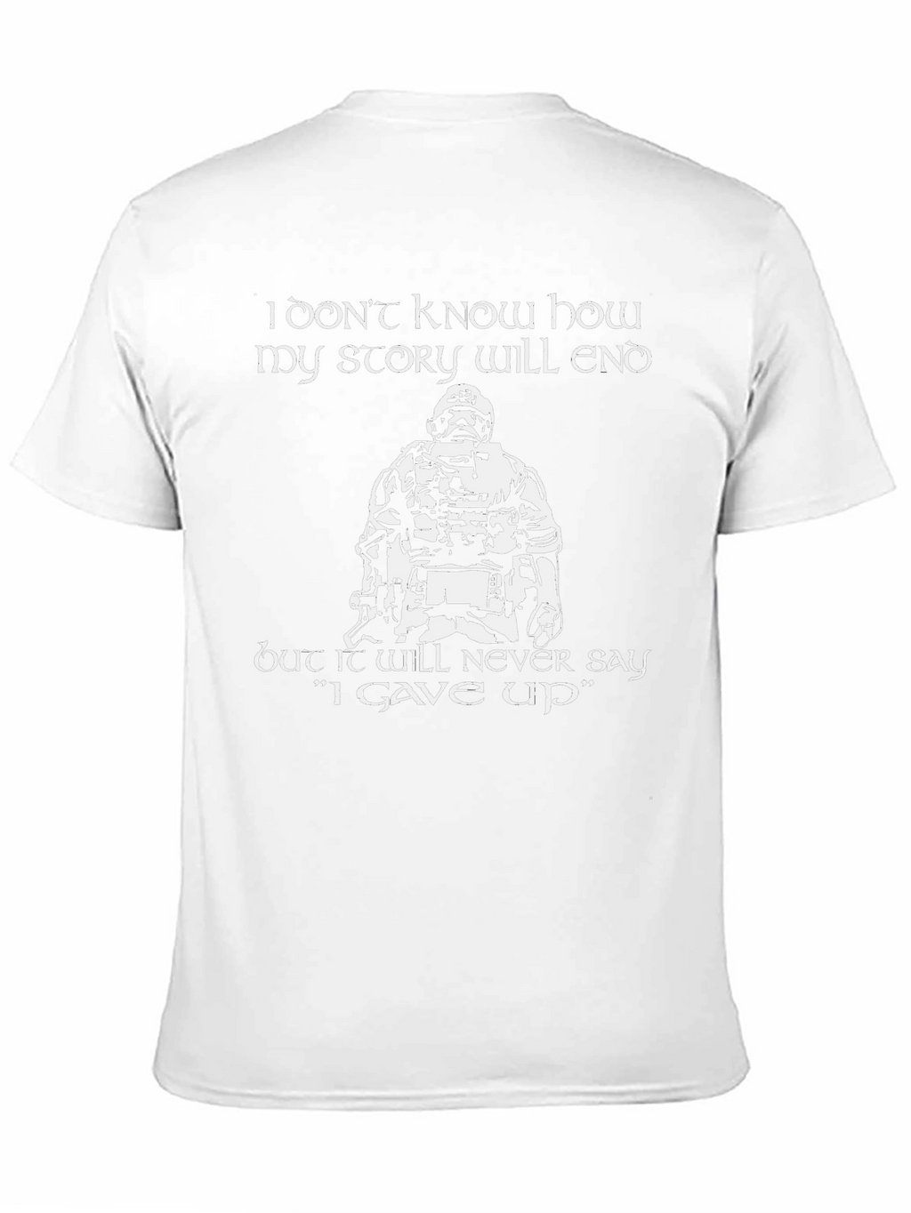 Inspirational Graphic Tee - Never Give Up