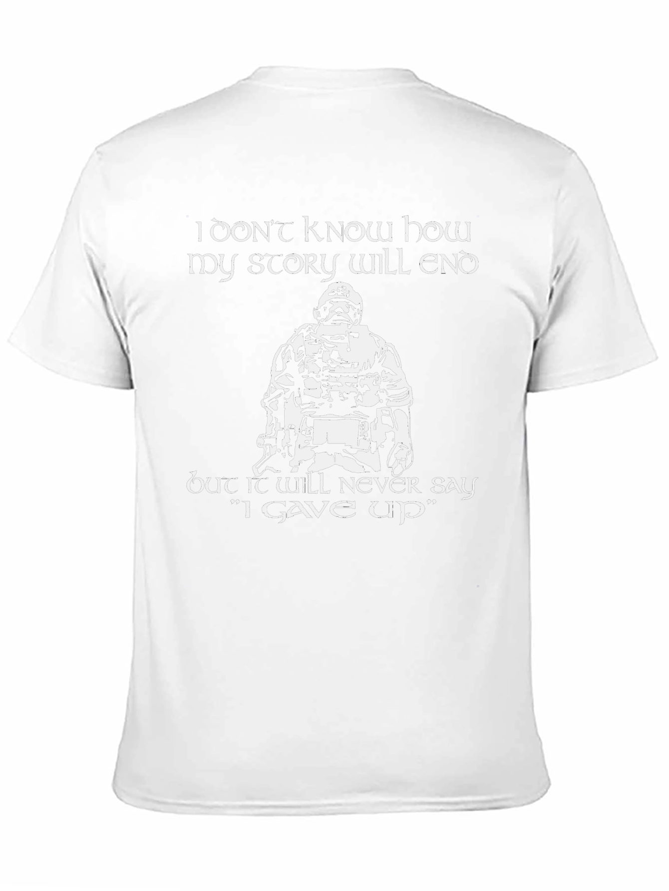 Inspirational Graphic Tee - Never Give Up
