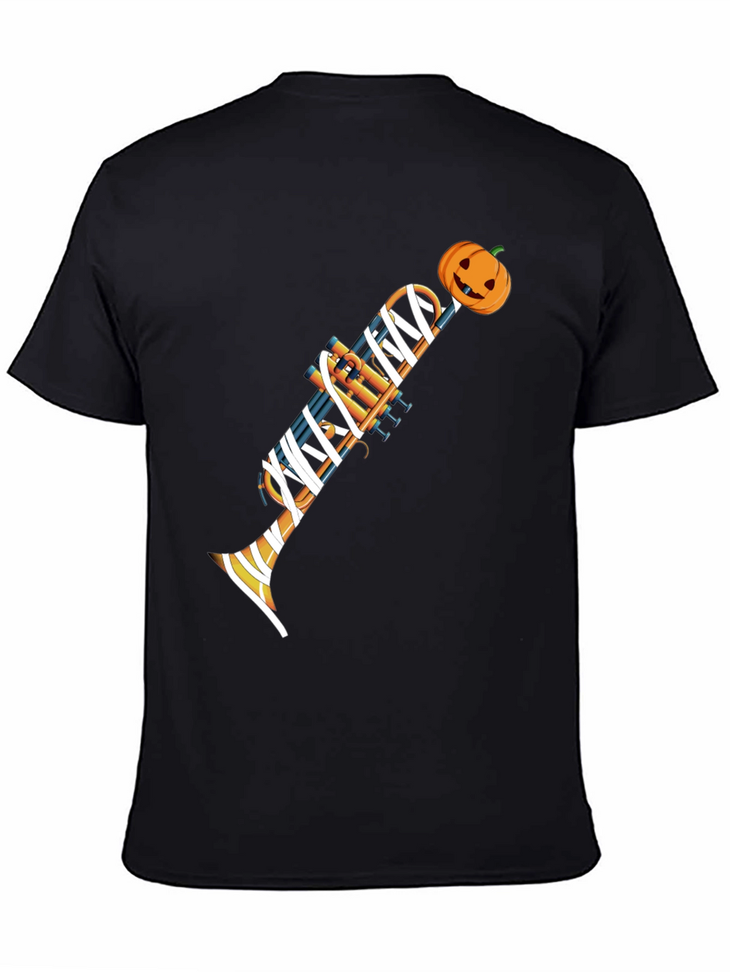 Halloween Trumpet Mummy Graphic Tee