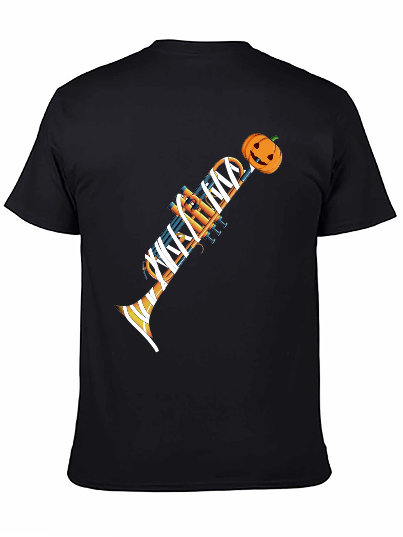 Halloween Trumpet Mummy Graphic Tee