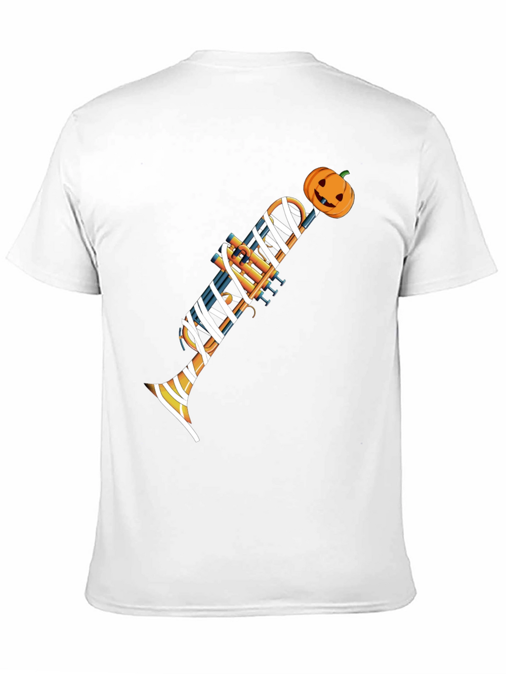 Halloween Trumpet Mummy Graphic Tee