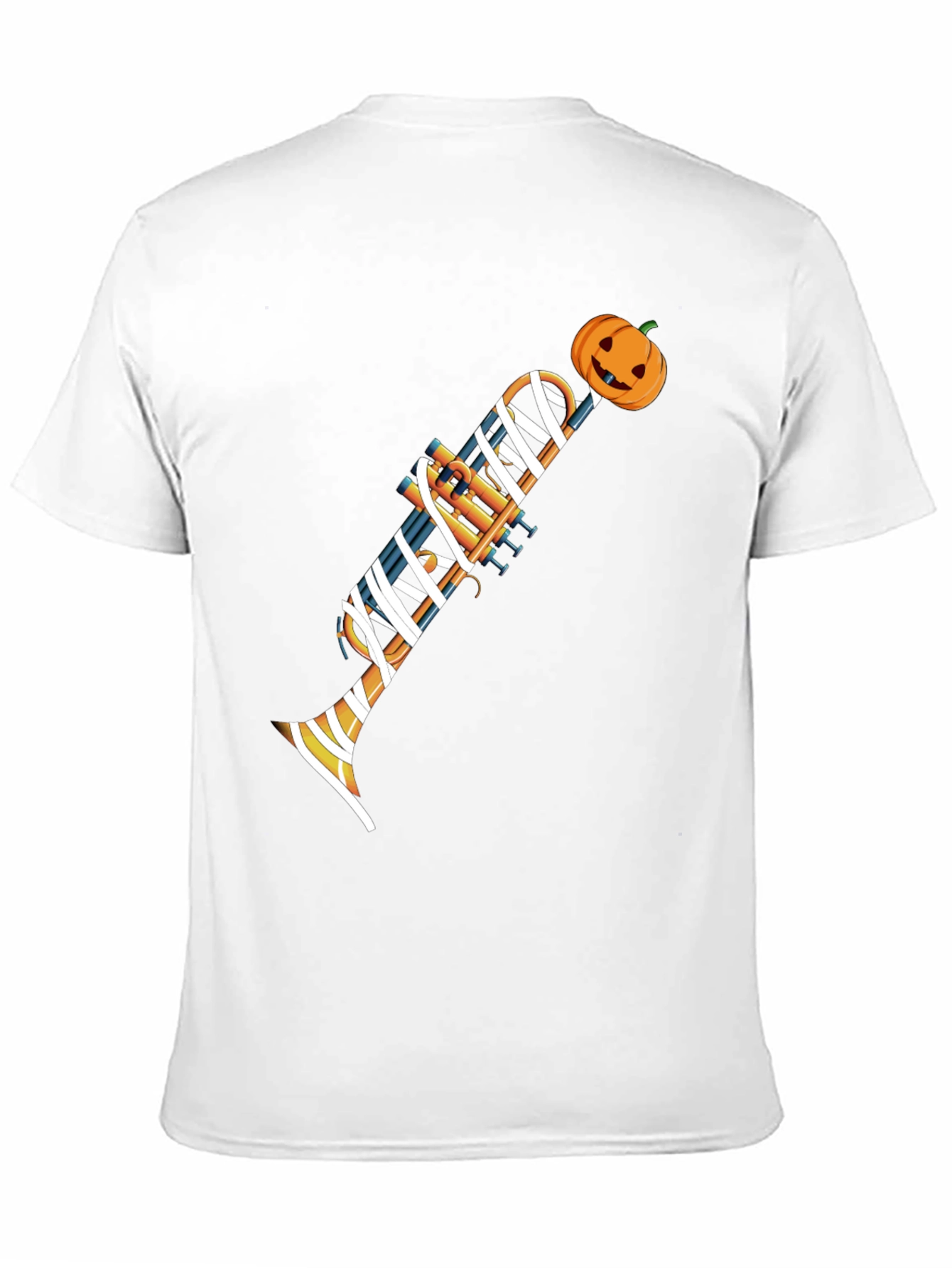 Halloween Trumpet Mummy Graphic Tee