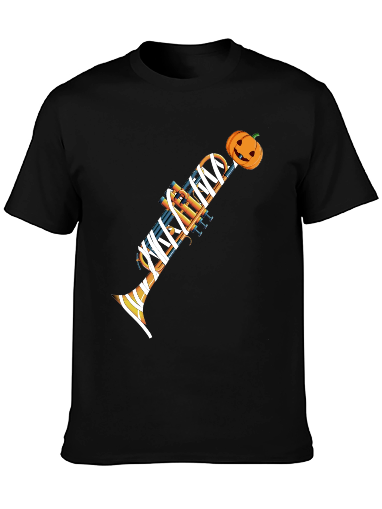Halloween Trumpet Mummy Graphic Tee