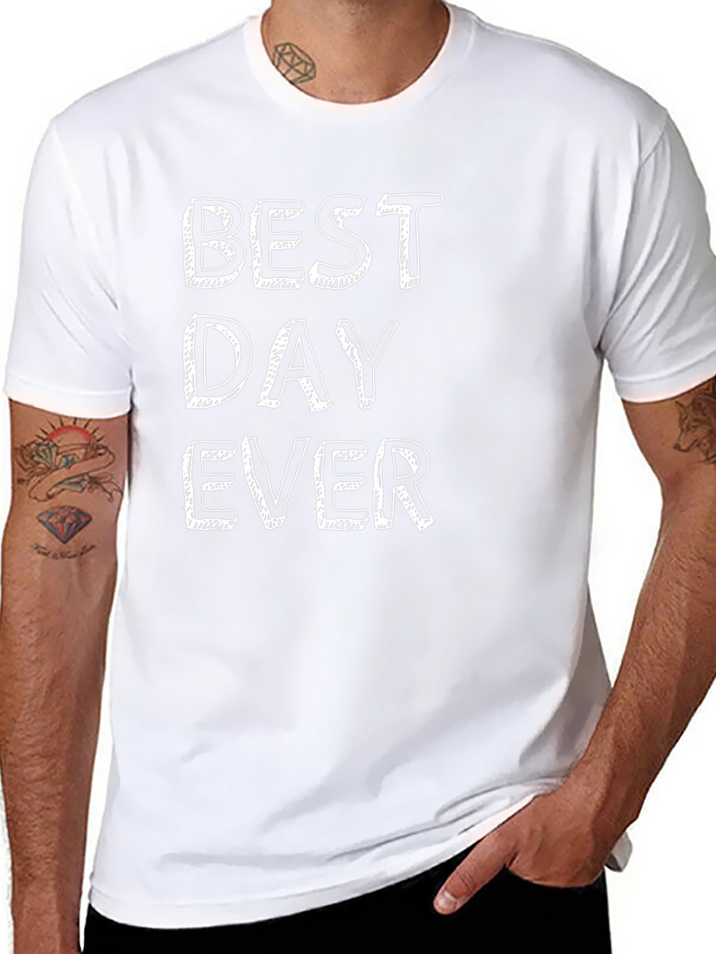 Best Day Ever Graphic Tee - Trendy Casual Shirt