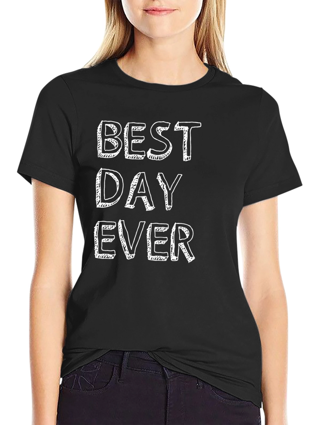 Best Day Ever Graphic Tee - Trendy Casual Shirt