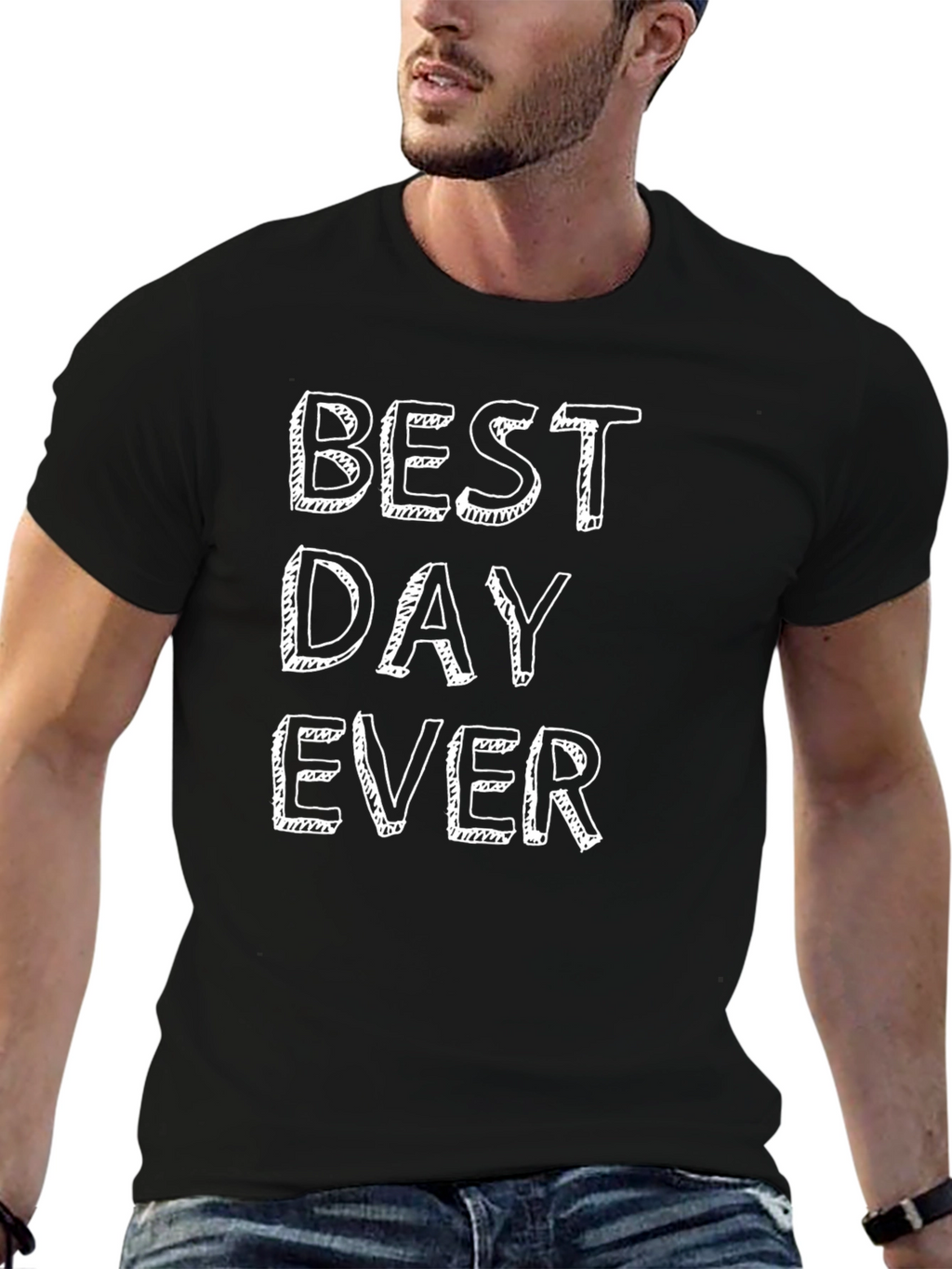 Best Day Ever Graphic Tee - Trendy Casual Shirt