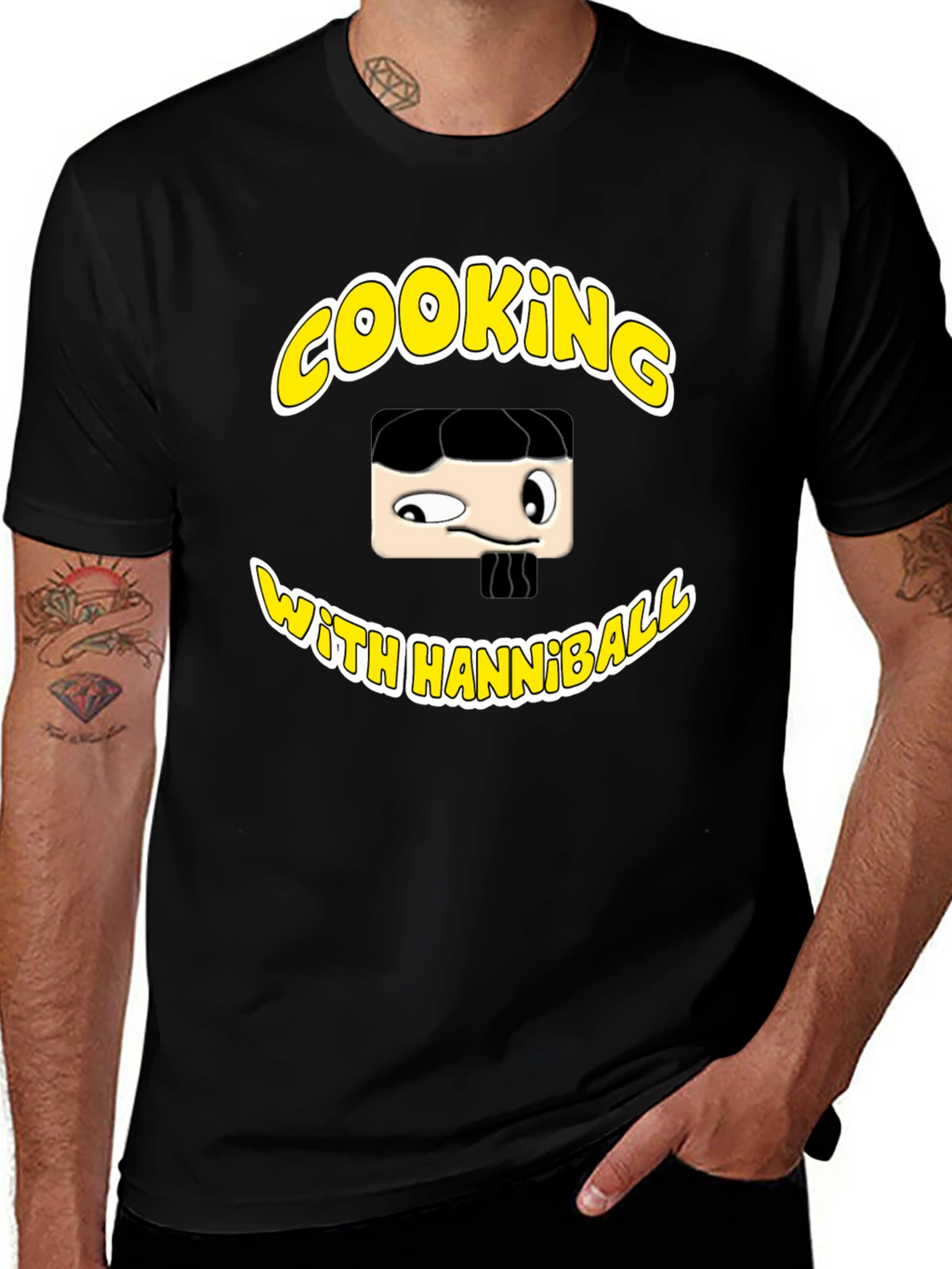 Hannibal Cooking T-Shirt - Black Graphic Tee