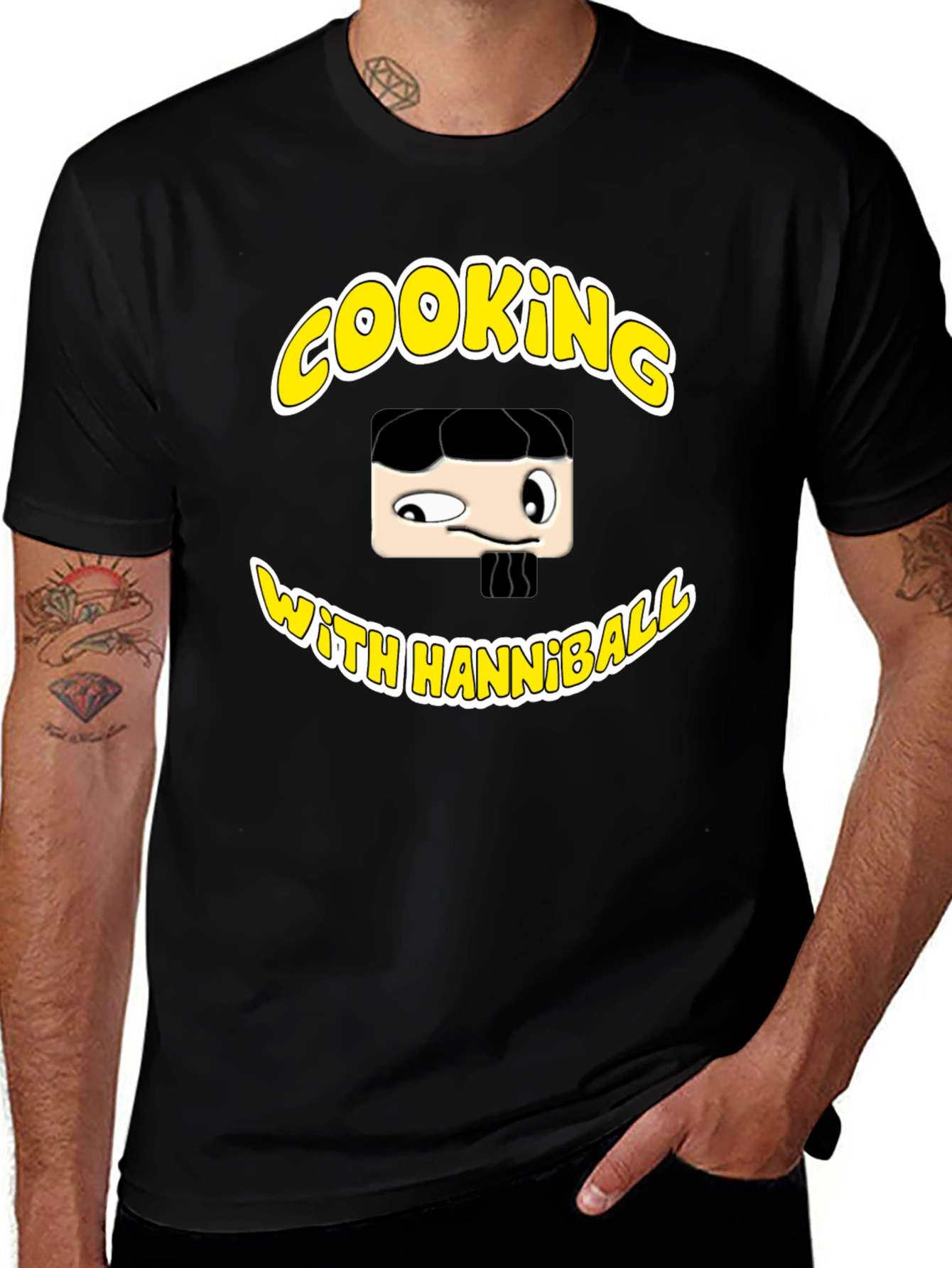 Hannibal Cooking T-Shirt - Black Graphic Tee