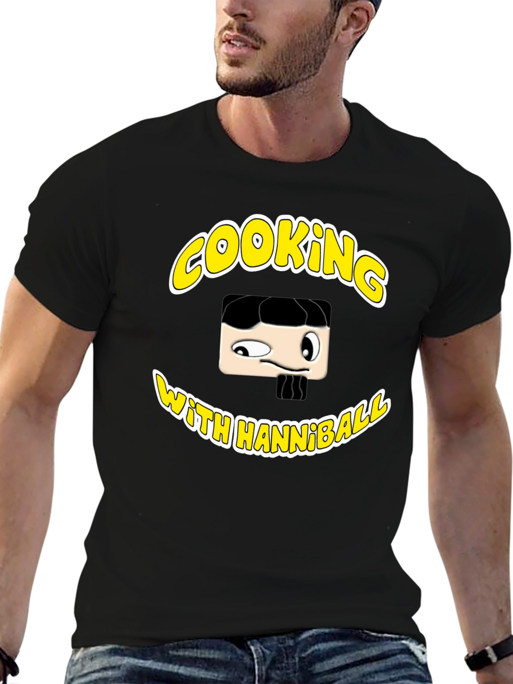 Hannibal Cooking T-Shirt - Black Graphic Tee