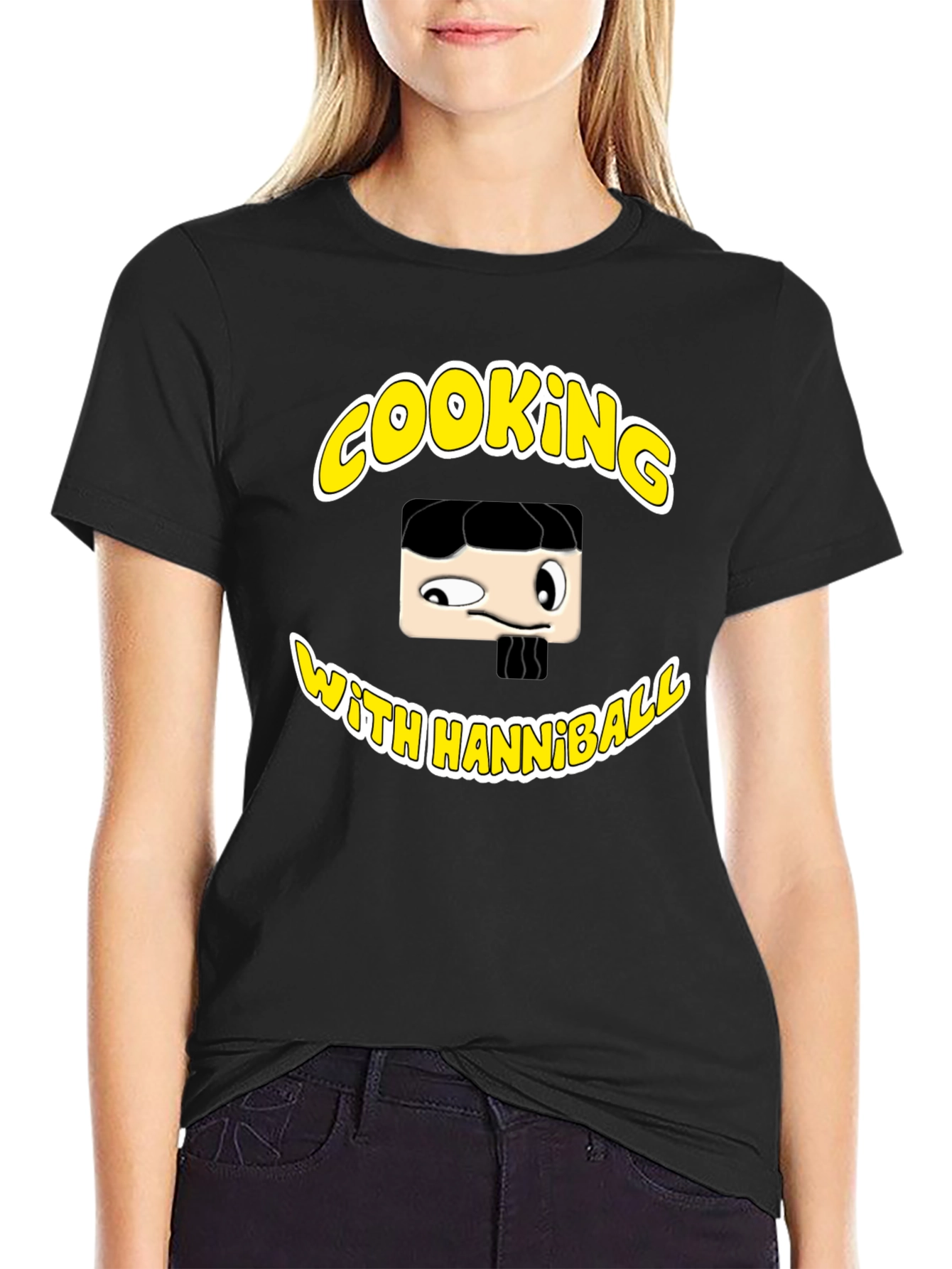 Hannibal Cooking T-Shirt - Black Graphic Tee