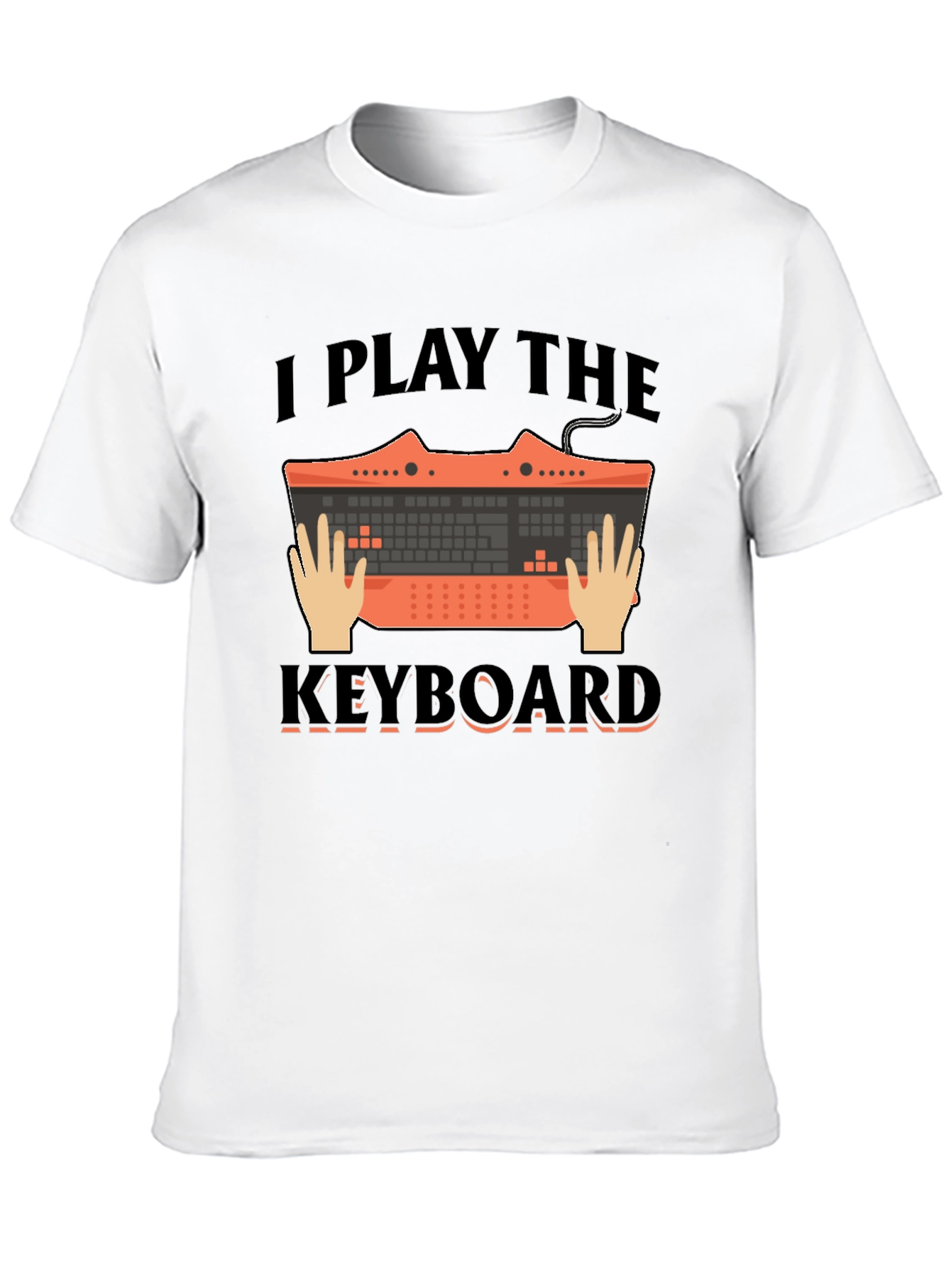 I Play the Keyboard Graphic Tee - Musician T-Shirt