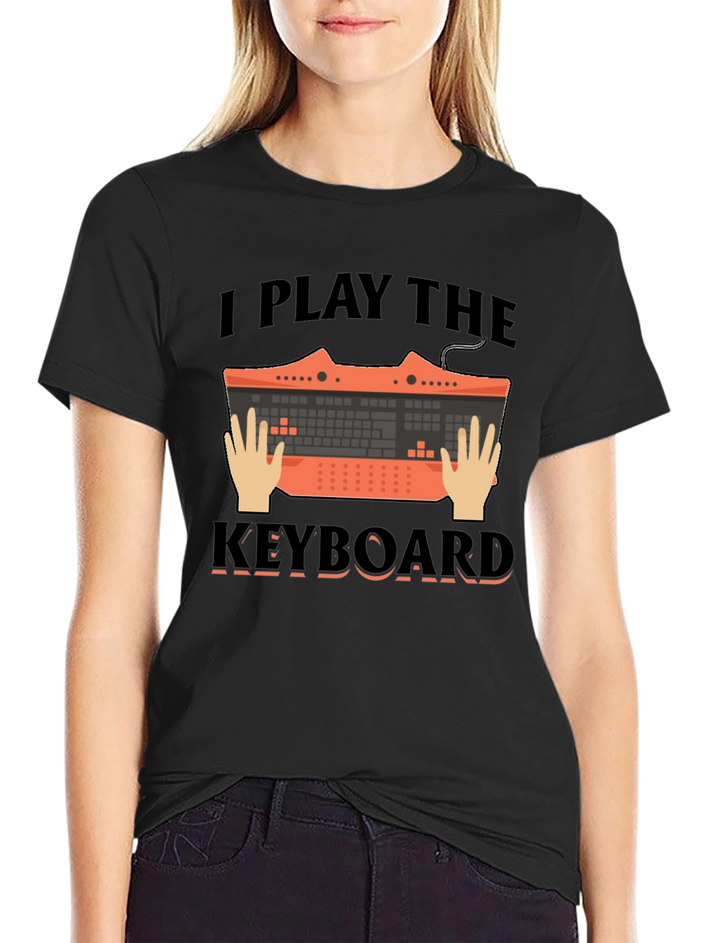 I Play the Keyboard Graphic Tee - Musician T-Shirt