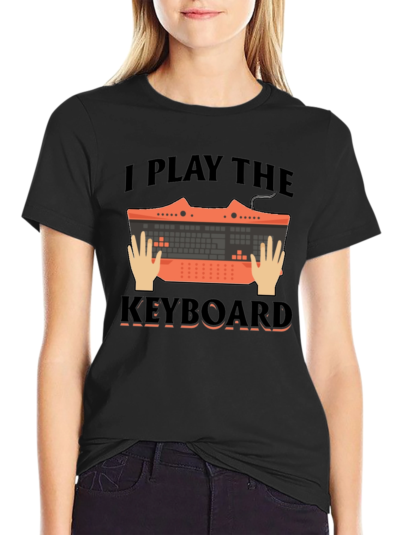I Play the Keyboard Graphic Tee - Musician T-Shirt