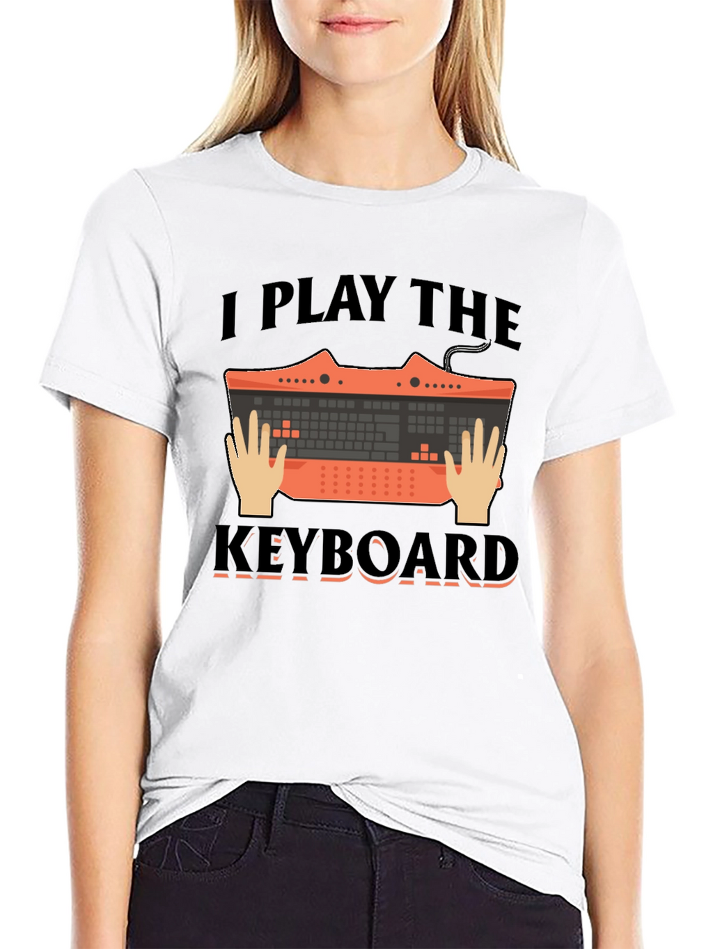 I Play the Keyboard Graphic Tee - Musician T-Shirt