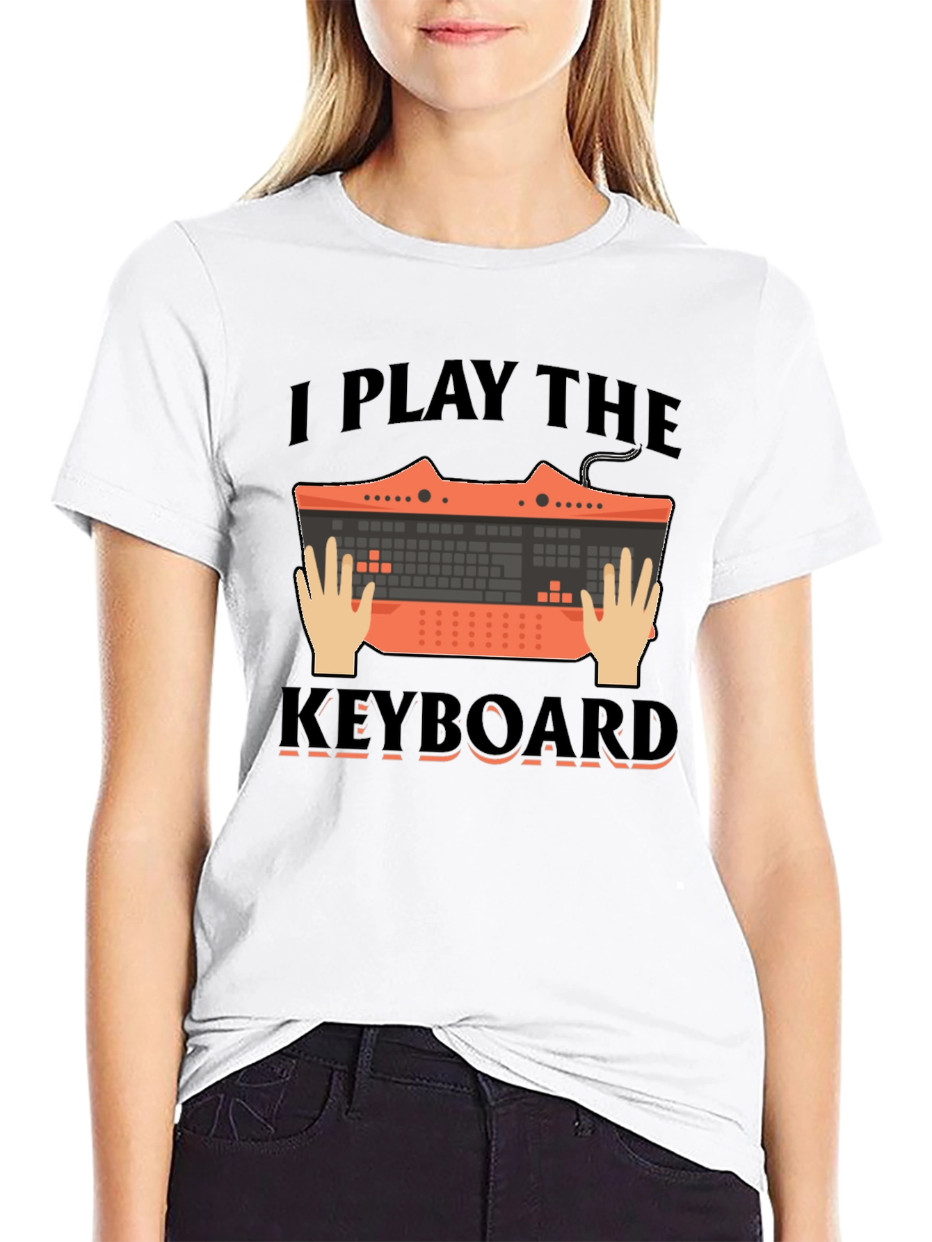 I Play the Keyboard Graphic Tee - Musician T-Shirt