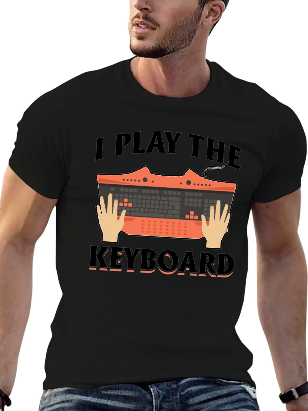 I Play the Keyboard Graphic Tee - Musician T-Shirt