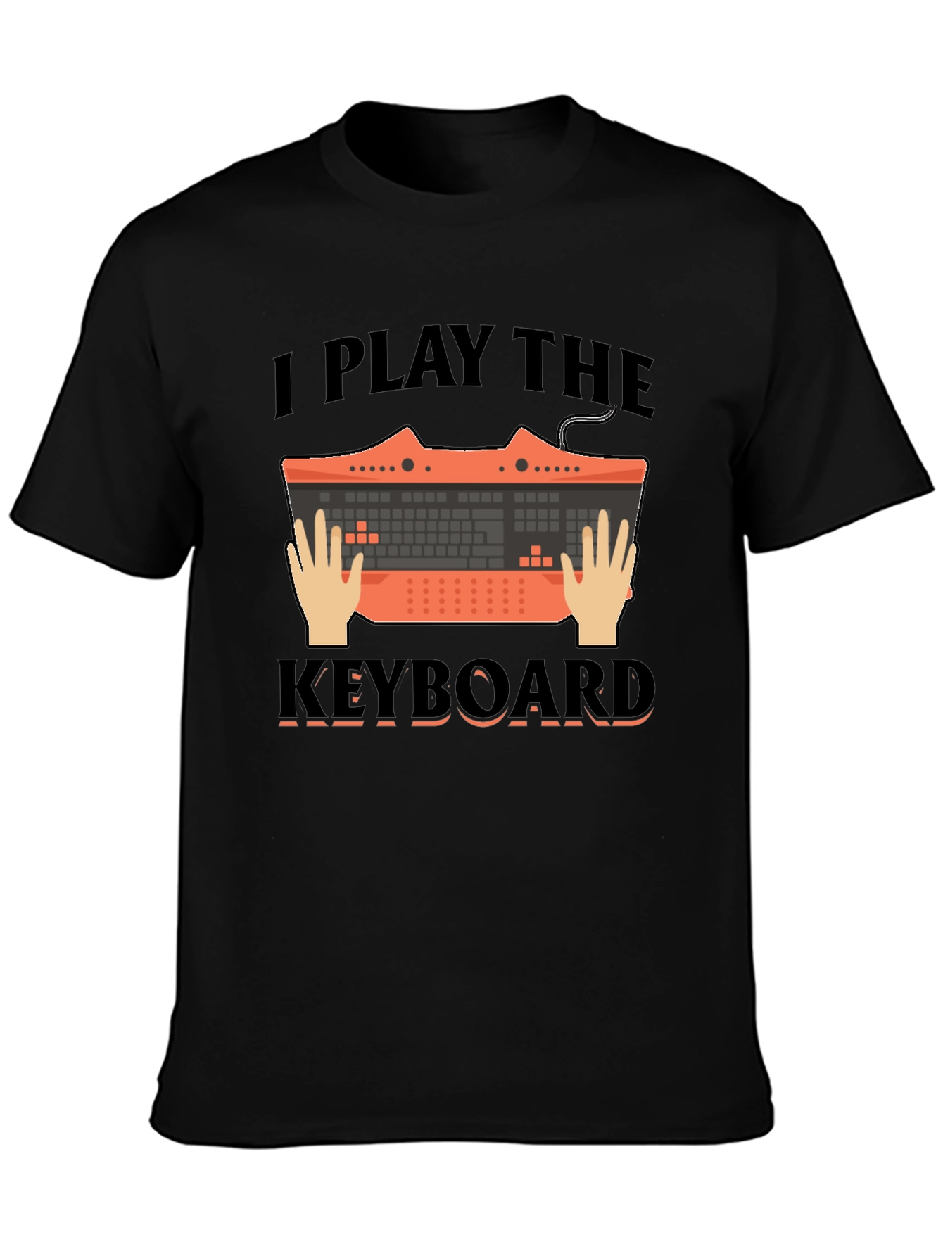 I Play the Keyboard Graphic Tee - Musician T-Shirt