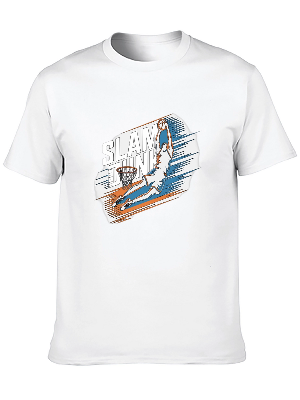 Slam Dunk Graphic Tee - Stylish Black Cotton T-Shirt