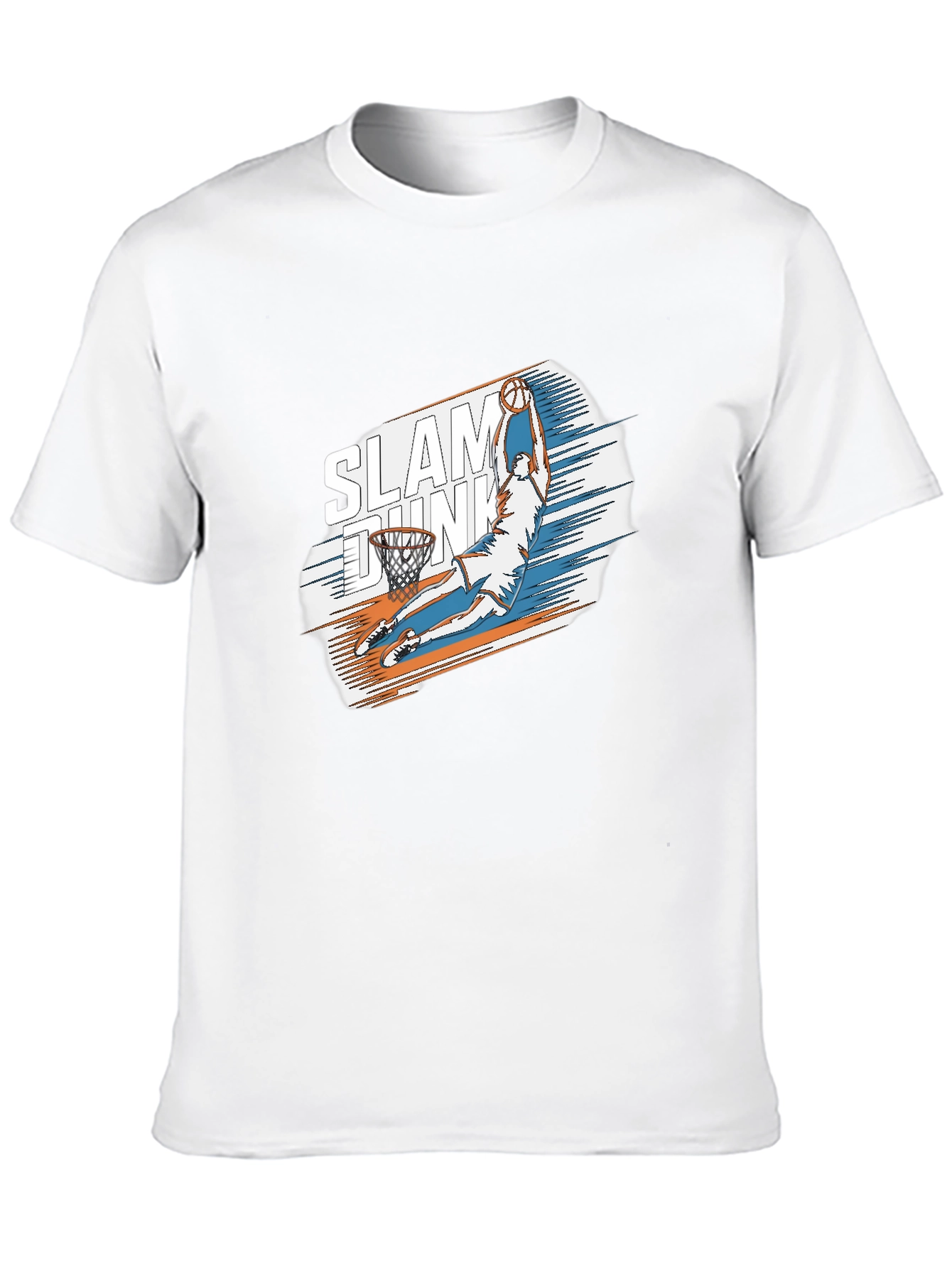Slam Dunk Graphic Tee - Stylish Black Cotton T-Shirt