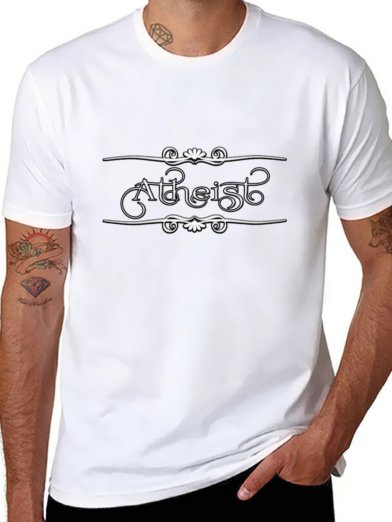 Atheist Graphic Tee - Bold Statement Shirt