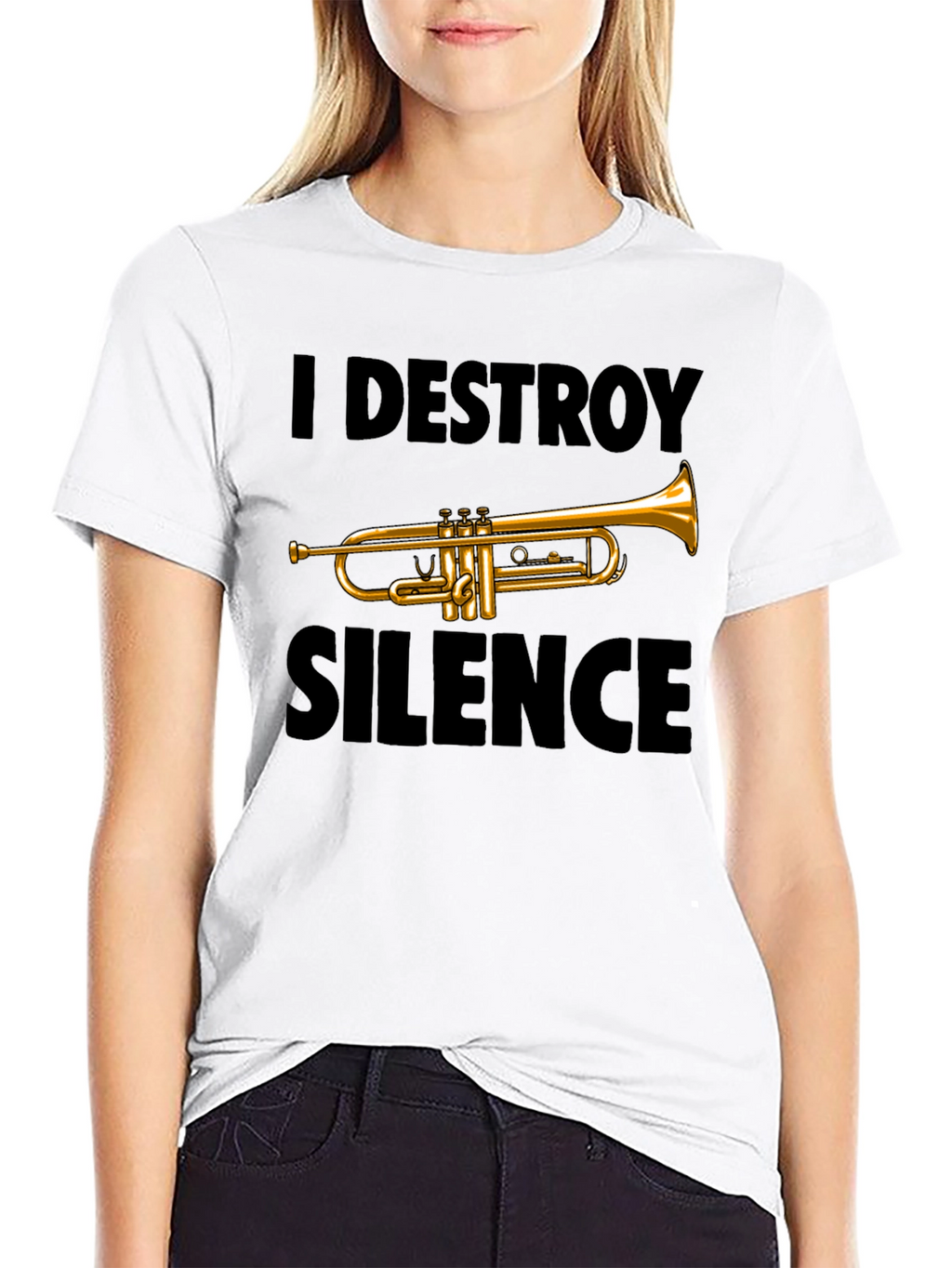 I Destroy Silence Trumpet T-Shirt