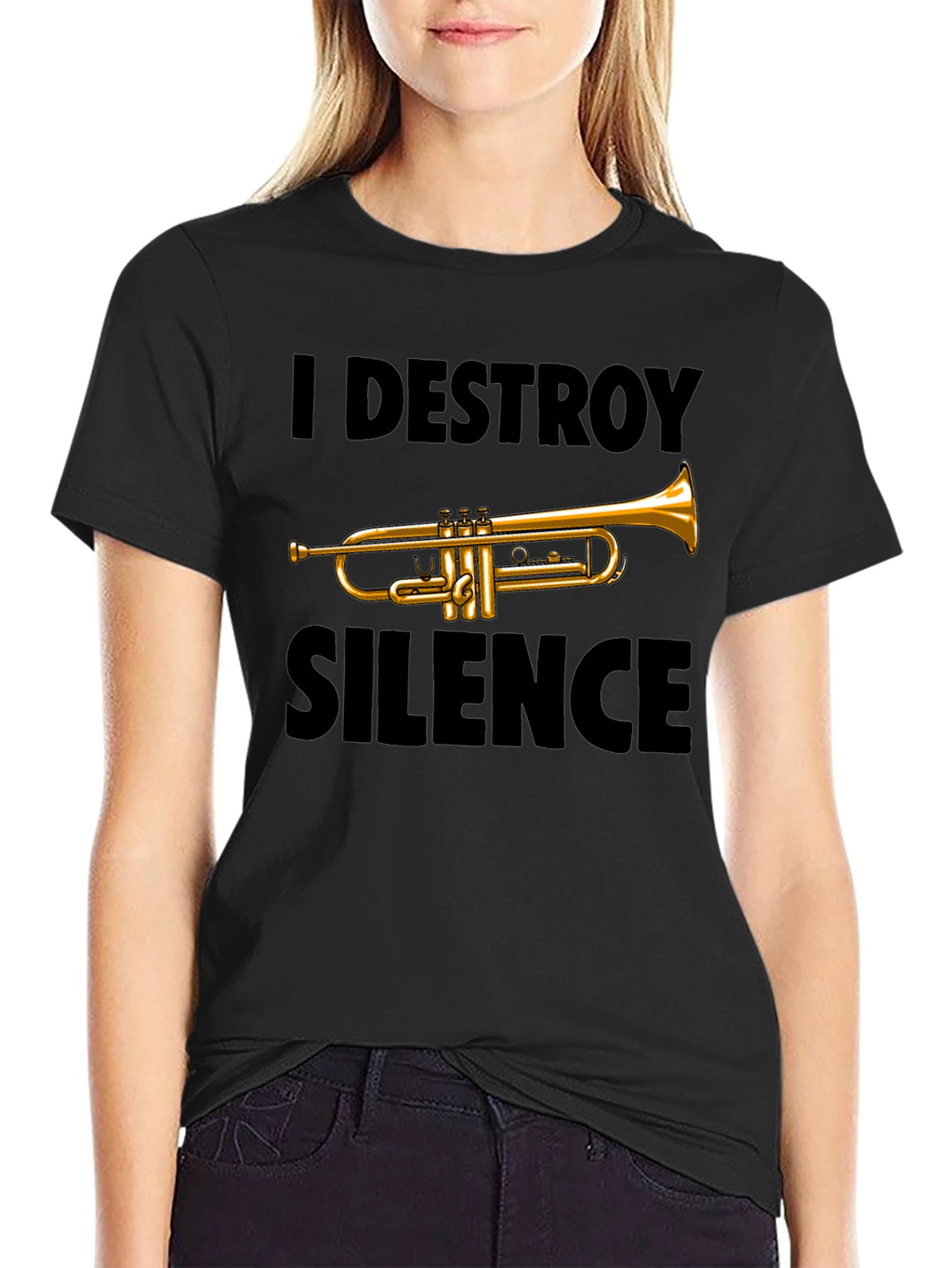 I Destroy Silence Trumpet T-Shirt