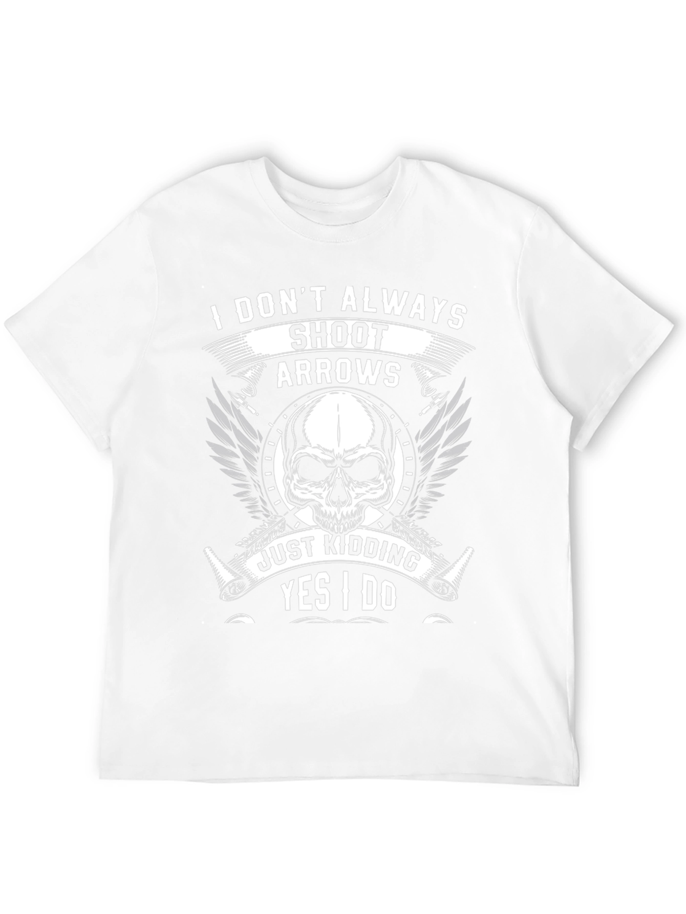 Skull & Arrow Graphic Tee - Archers Humor