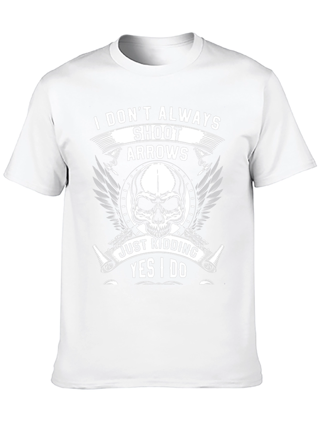 Skull & Arrow Graphic Tee - Archers Humor