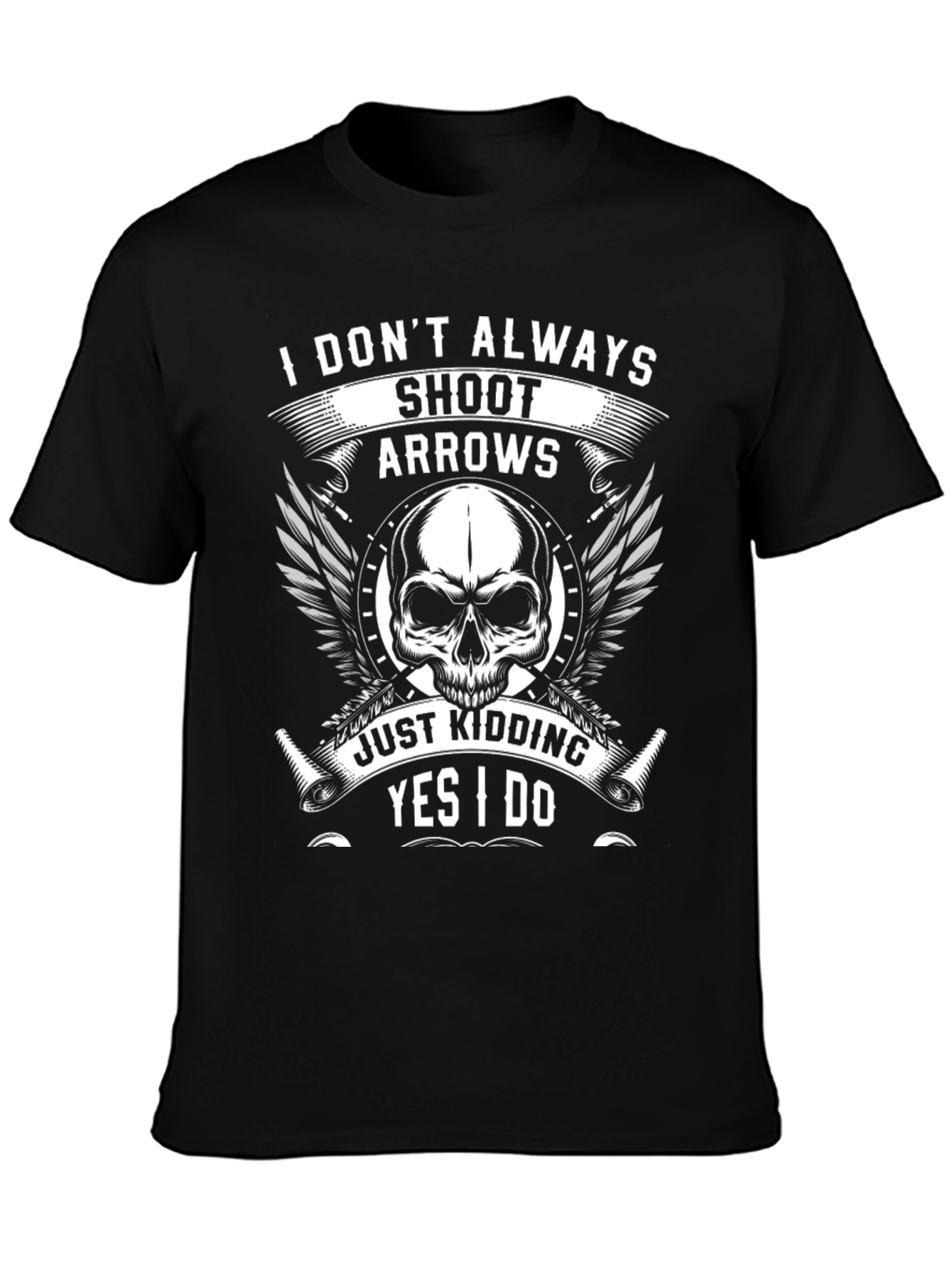 Skull & Arrow Graphic Tee - Archers Humor
