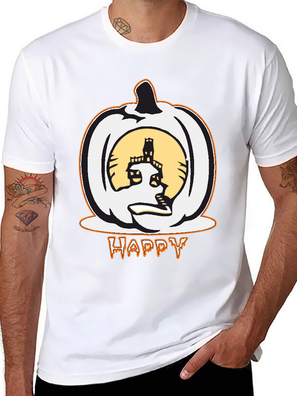 Halloween Pumpkin Happy T-Shirt