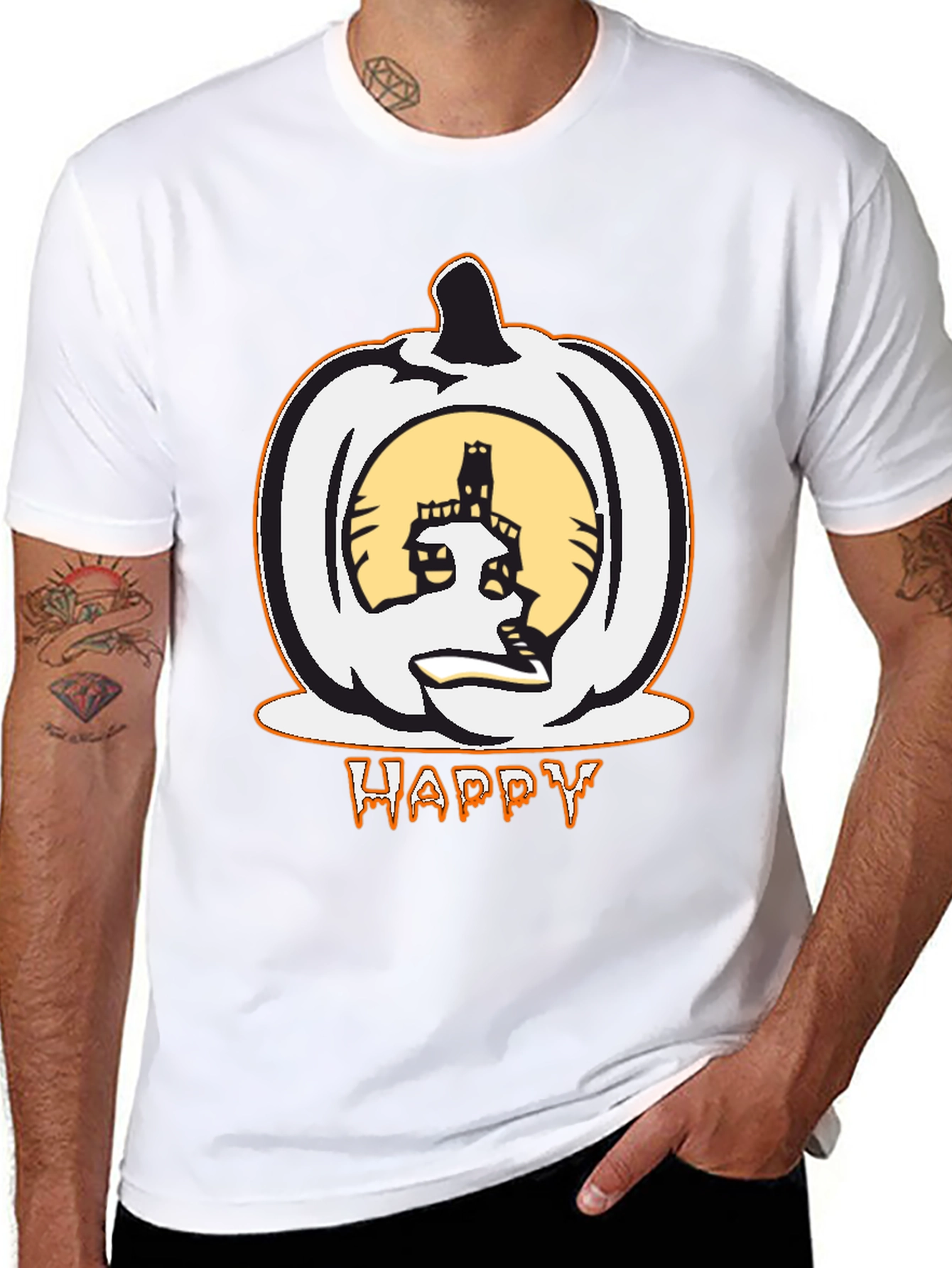 Halloween Pumpkin Happy T-Shirt