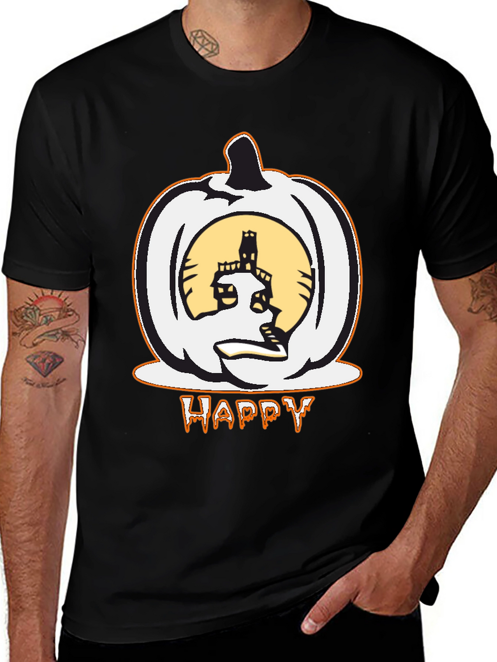 Halloween Pumpkin Happy T-Shirt