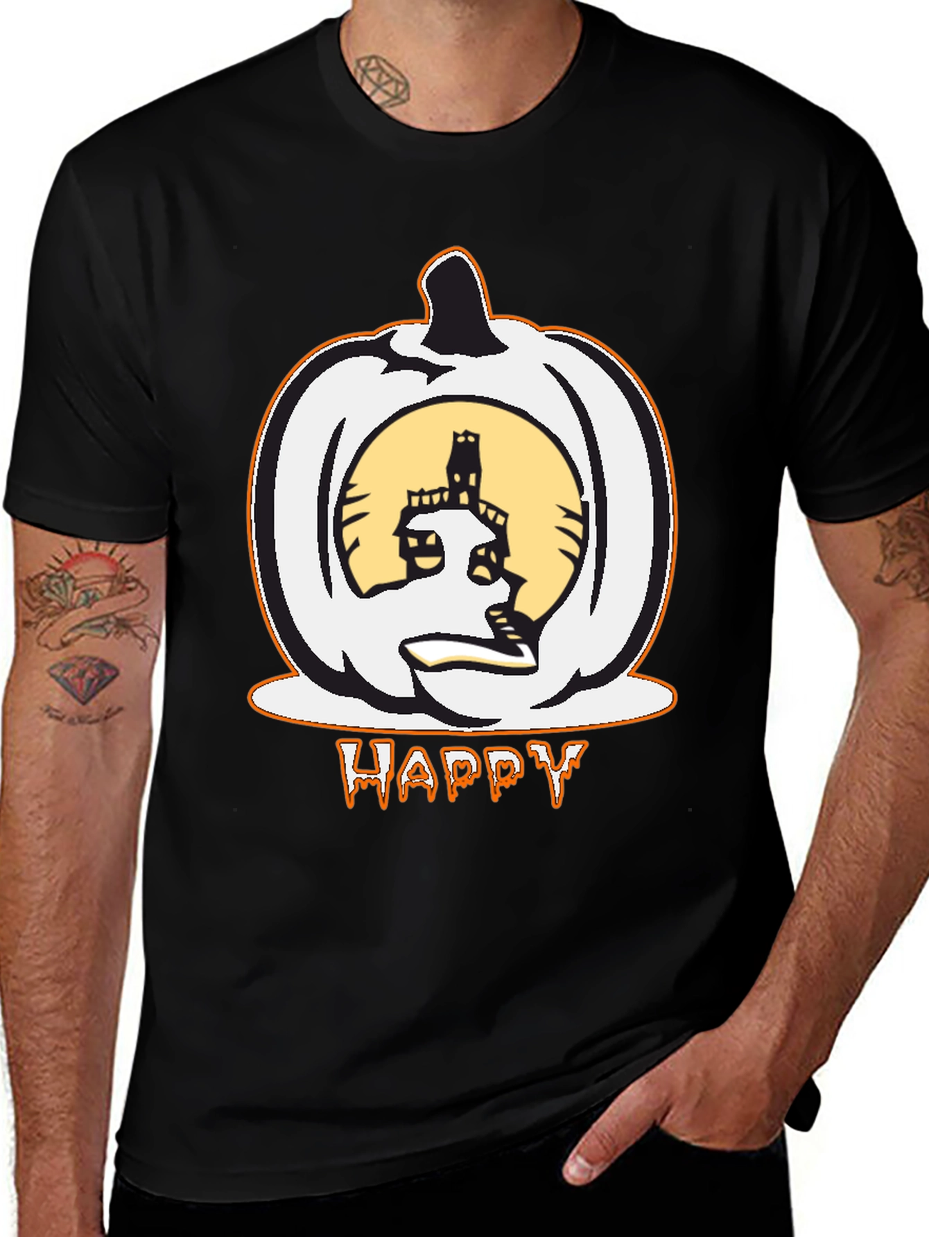 Halloween Pumpkin Happy T-Shirt