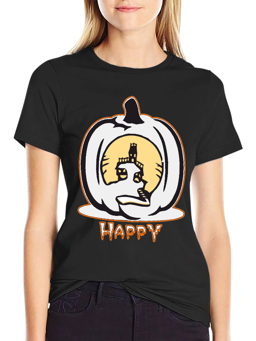 Halloween Pumpkin Happy T-Shirt