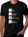Eat Sleep Muay Thai Repeat T-Shirt