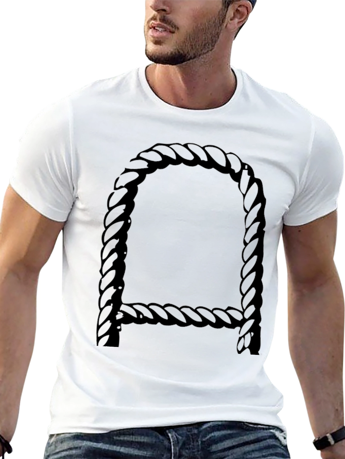 Rope Letter A Graphic Tee