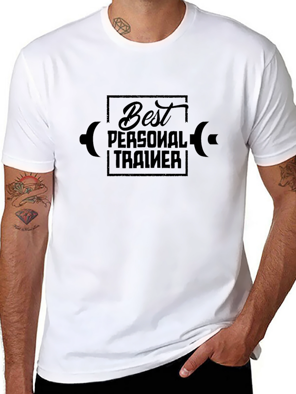 Best Personal Trainer Graphic Tee - Black