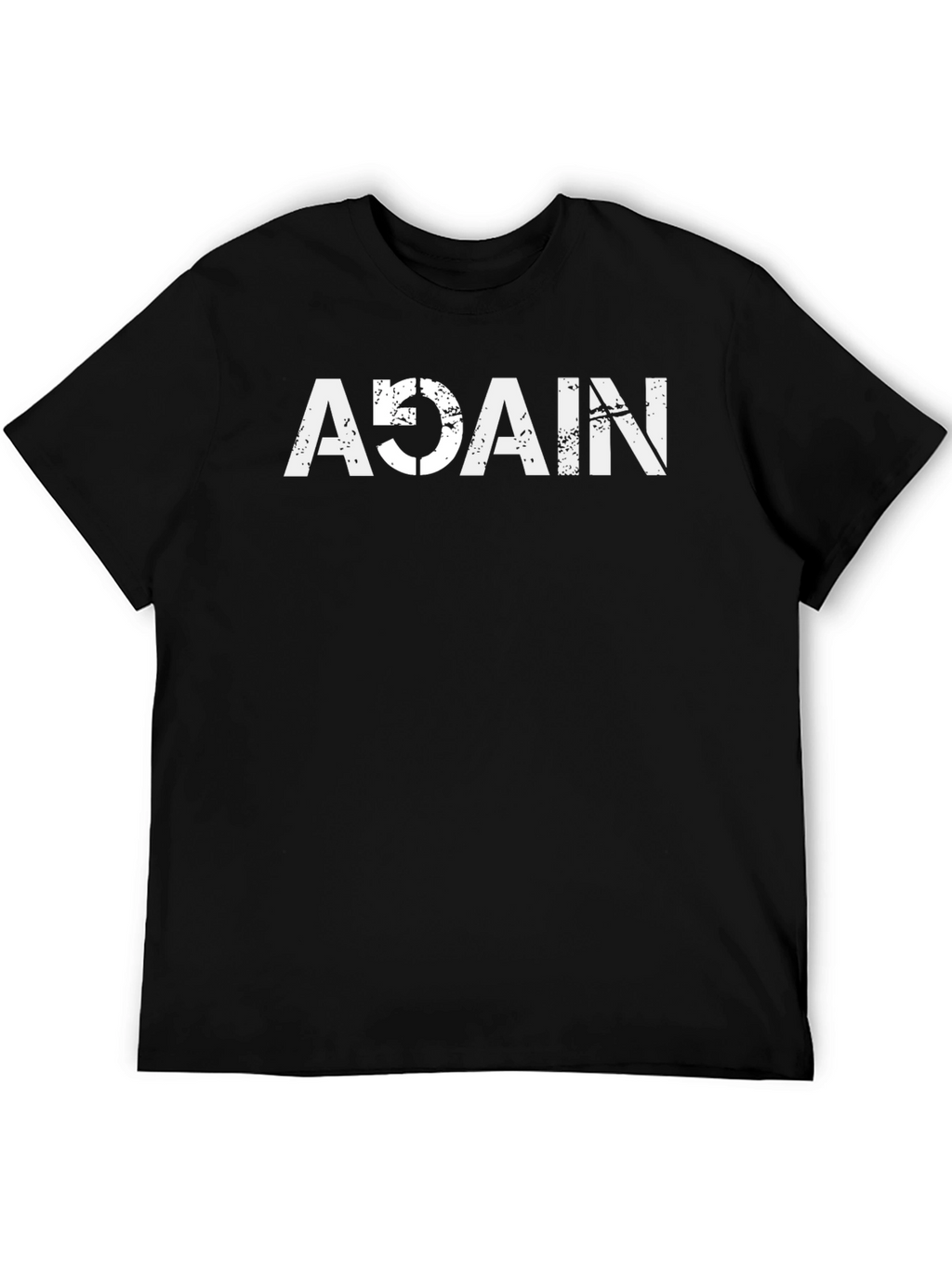 Again Graphic Tee - Black Crew Neck