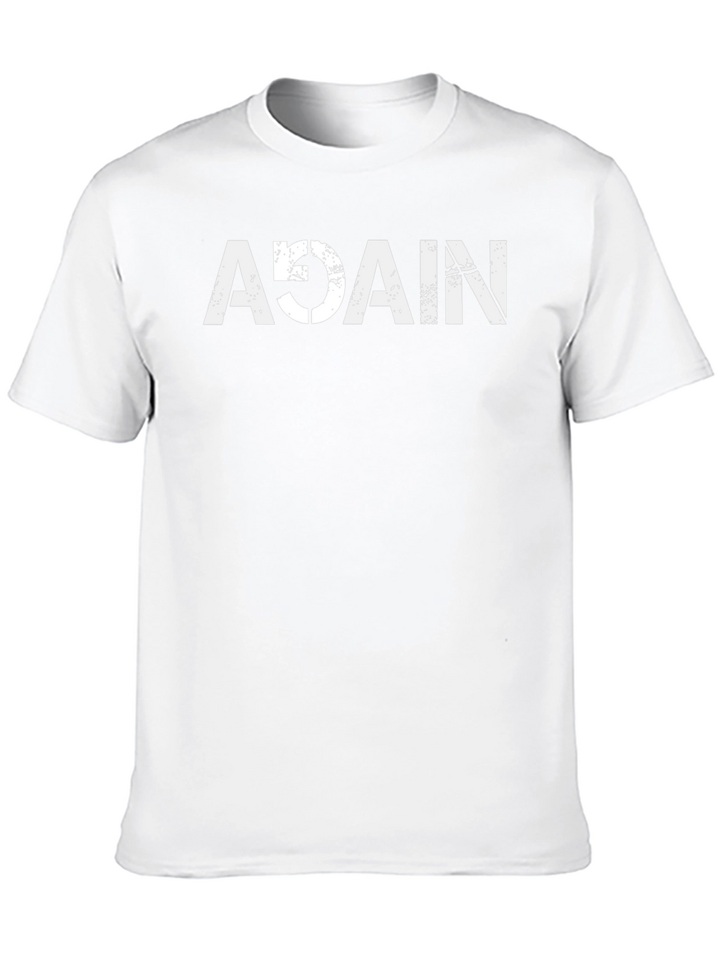 Again Graphic Tee - Black Crew Neck