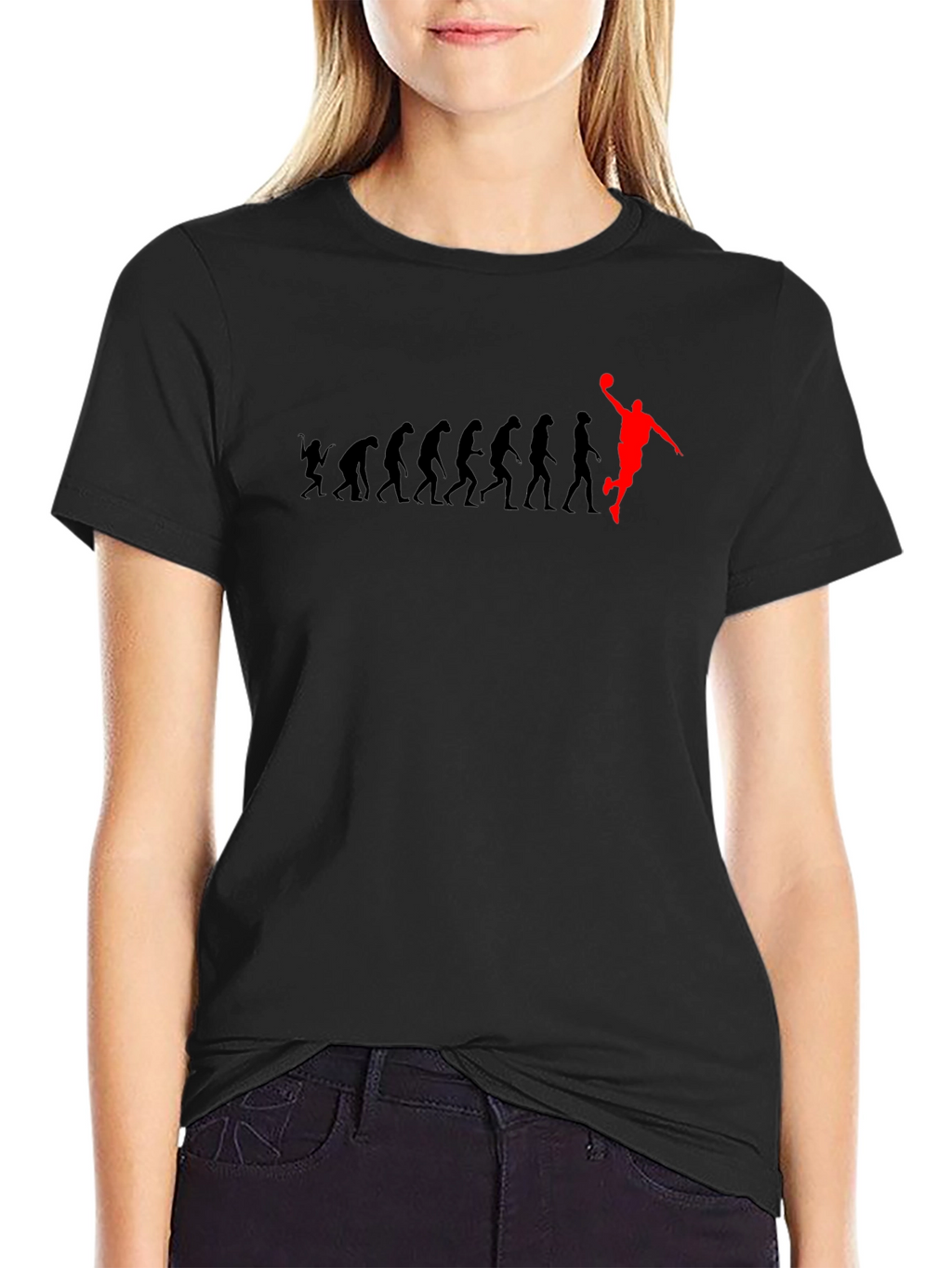 Evolution of Man Basketball Graphic T-Shirt