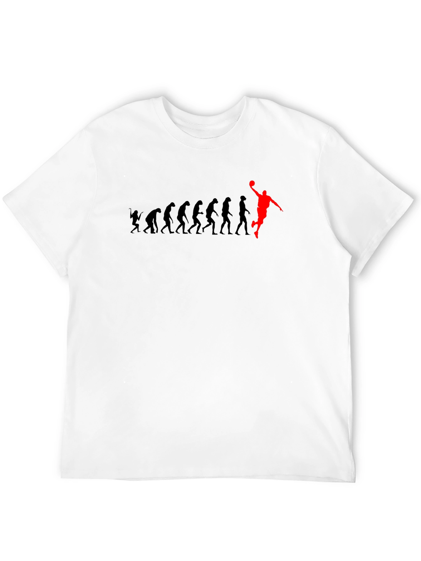 Evolution of Man Basketball Graphic T-Shirt