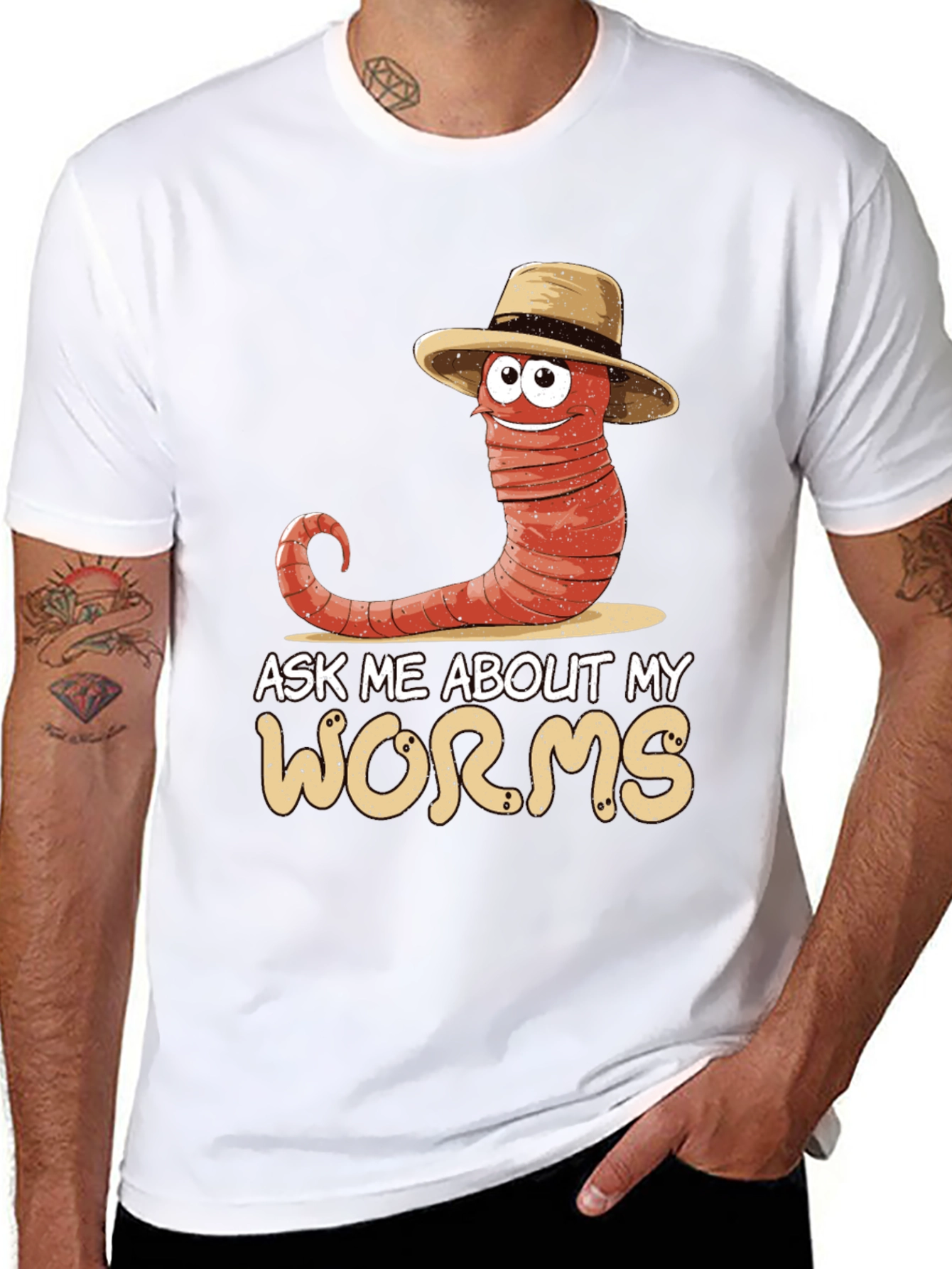 Ask Me About My Worms T-Shirt