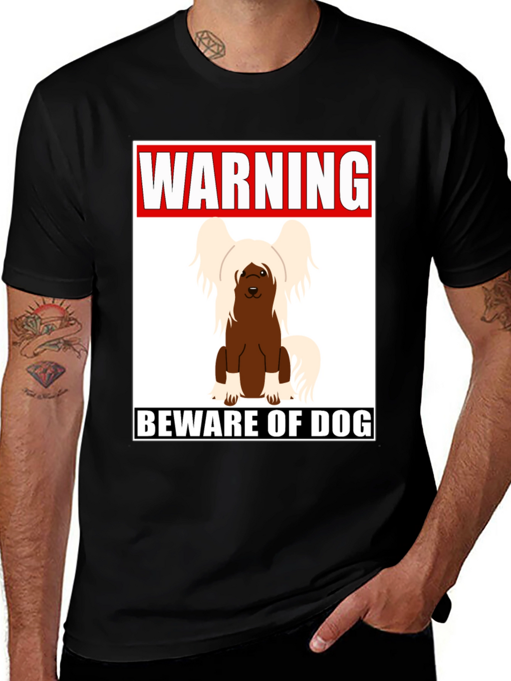 Warning Beware of Dog T-shirt