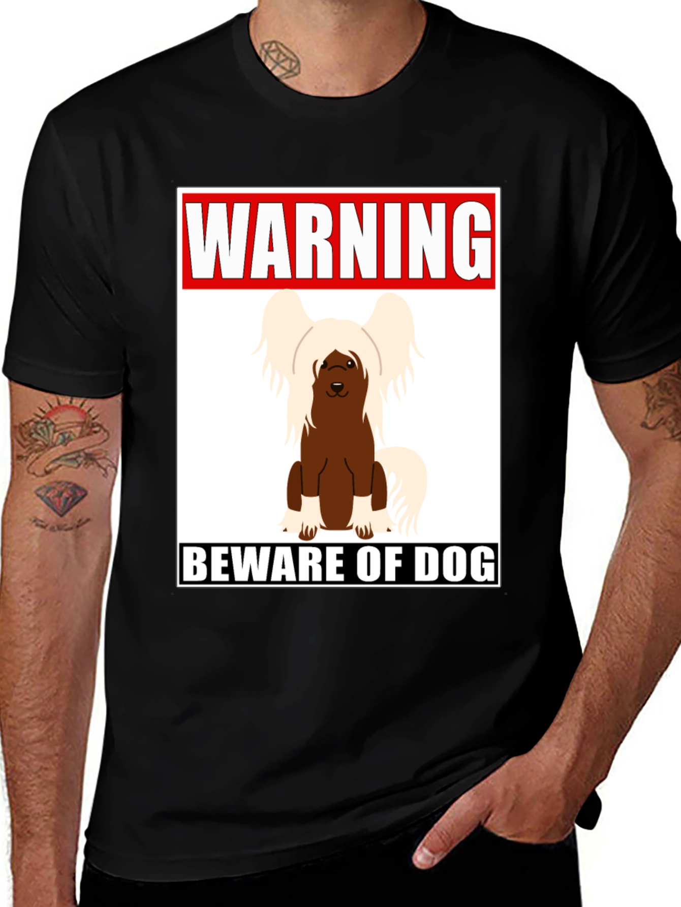 Warning Beware of Dog T-shirt