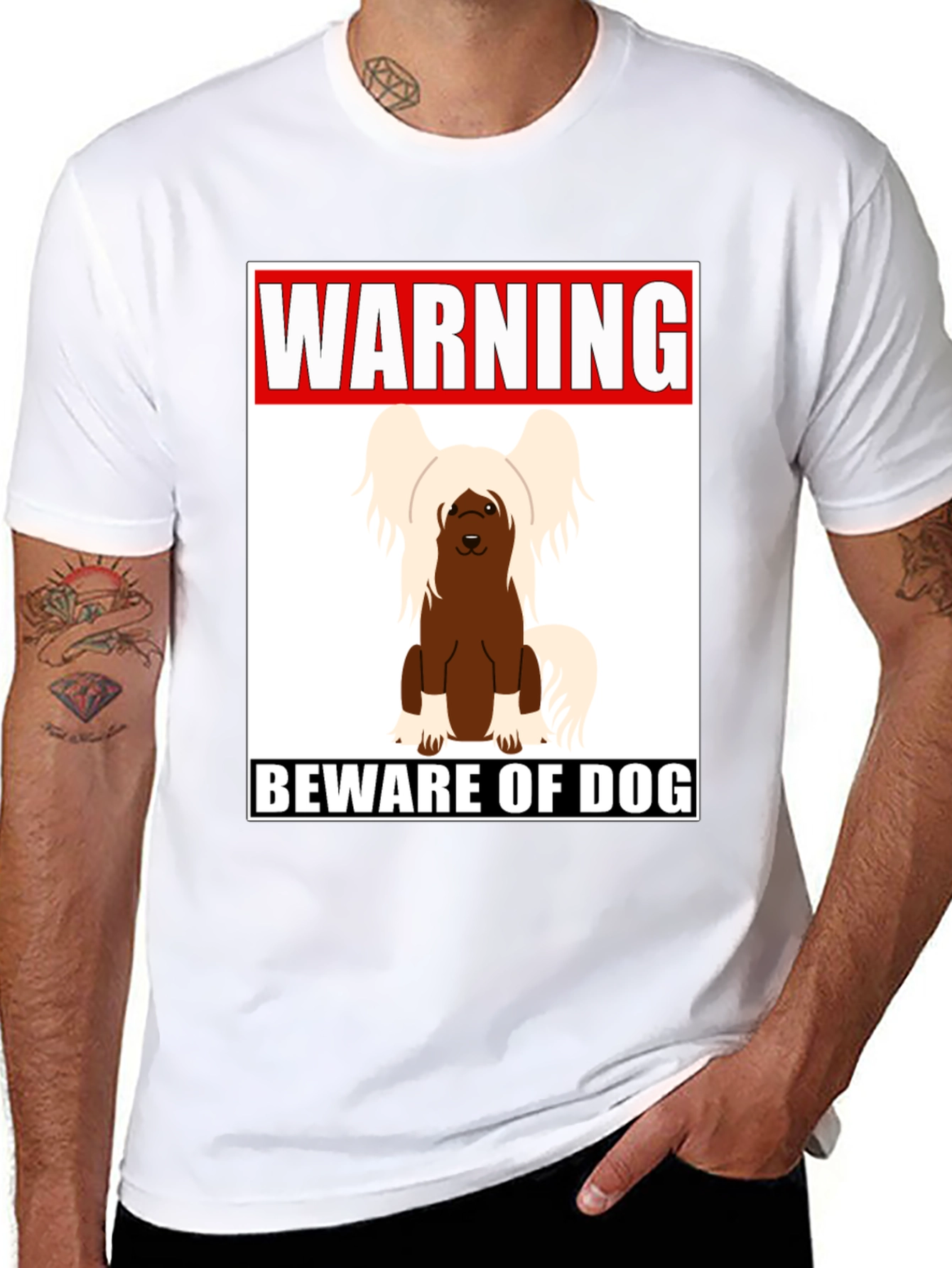 Warning Beware of Dog T-shirt