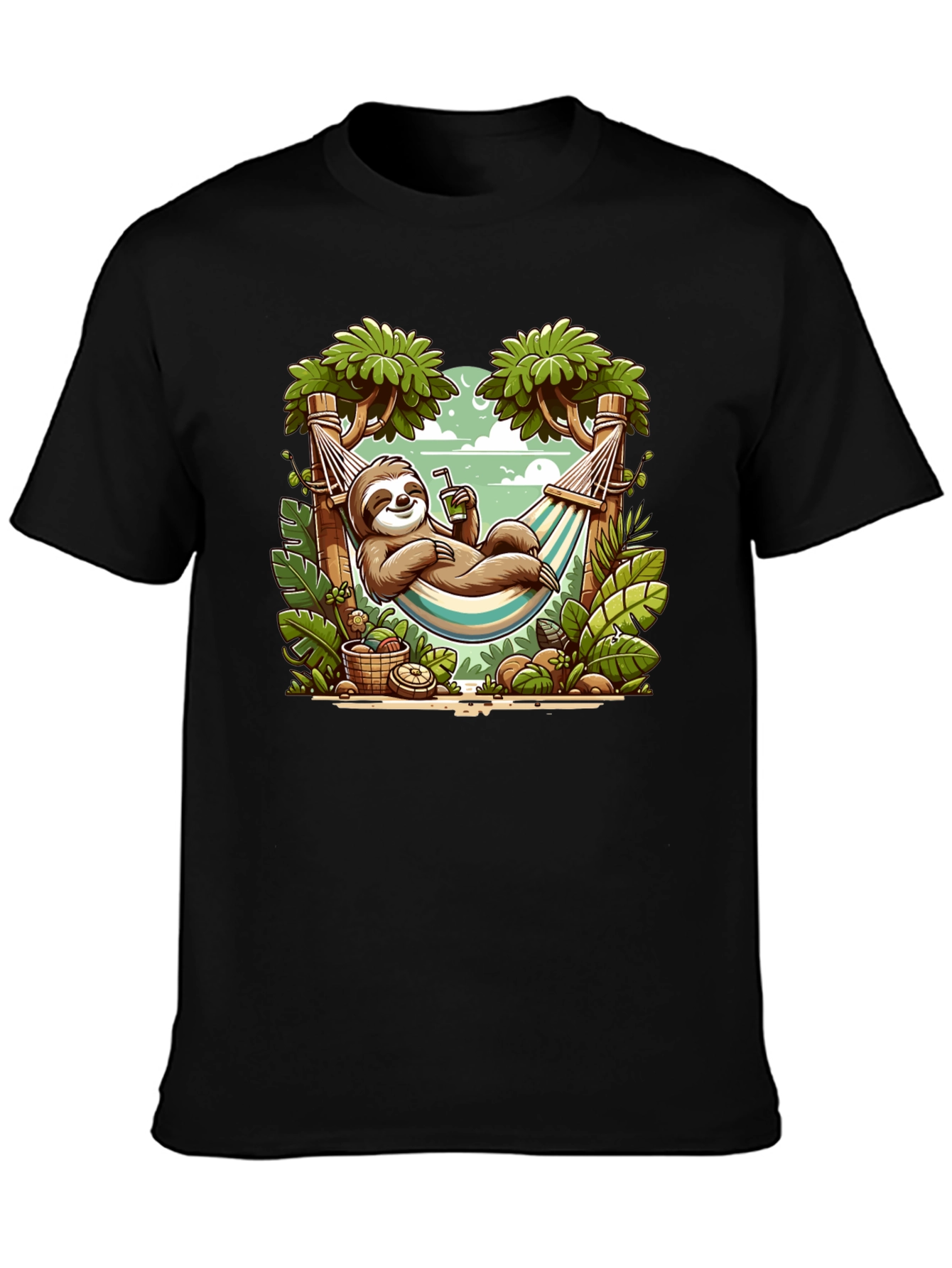 Relaxed Sloth Hammock Graphic Tee