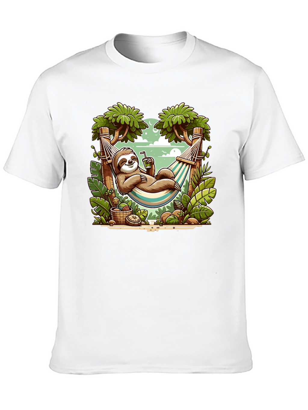 Relaxed Sloth Hammock Graphic Tee