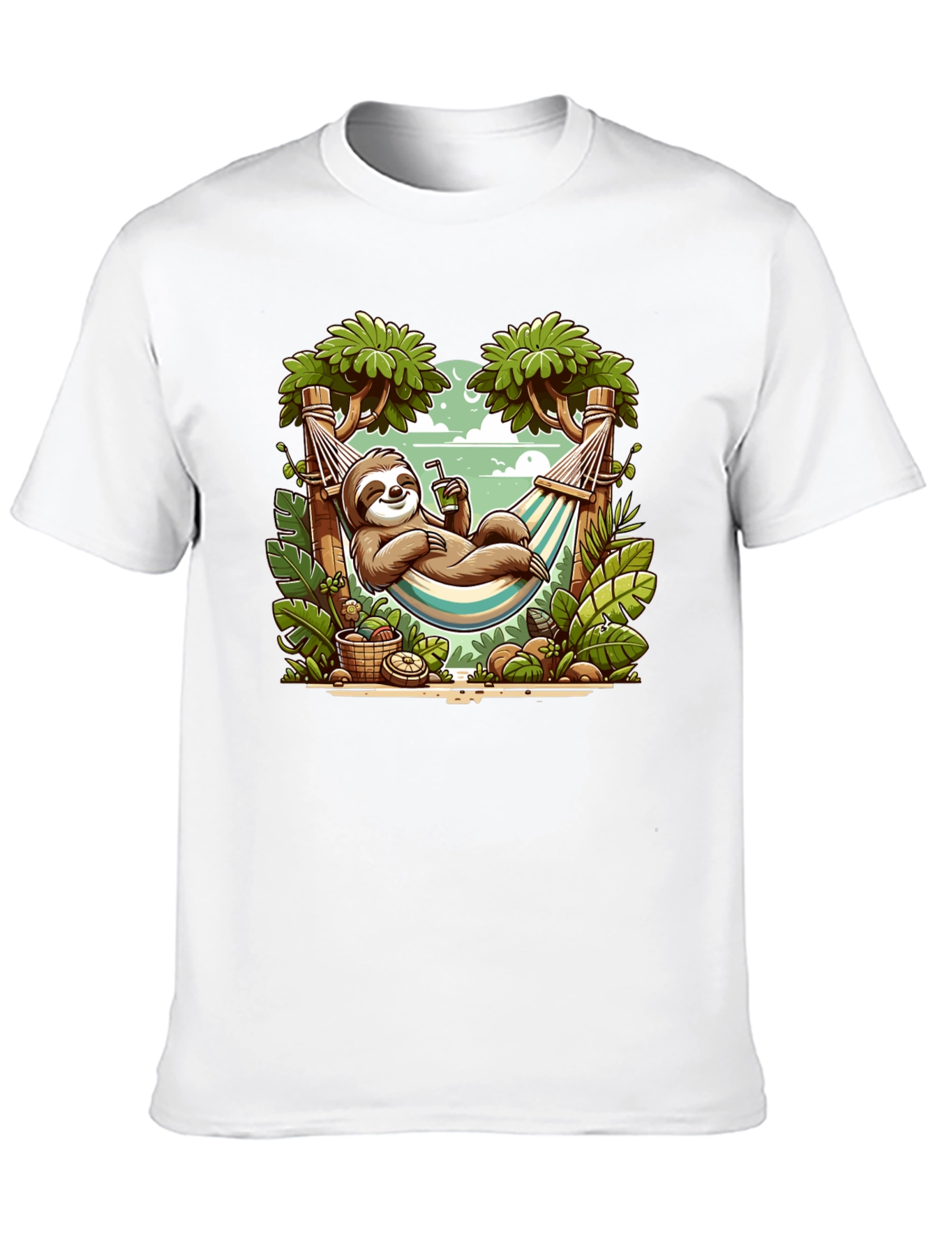 Relaxed Sloth Hammock Graphic Tee
