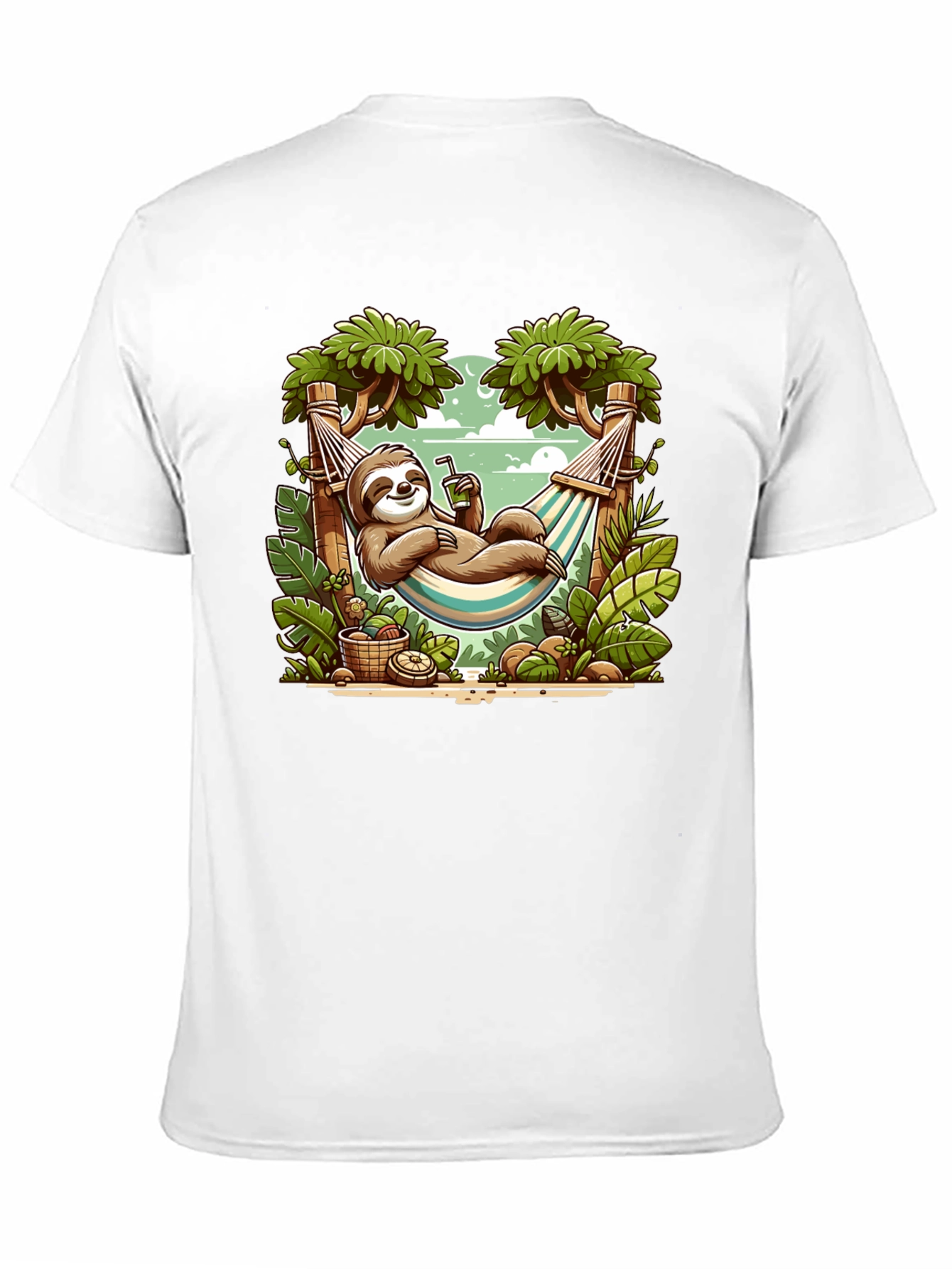 Relaxed Sloth Hammock Graphic Tee