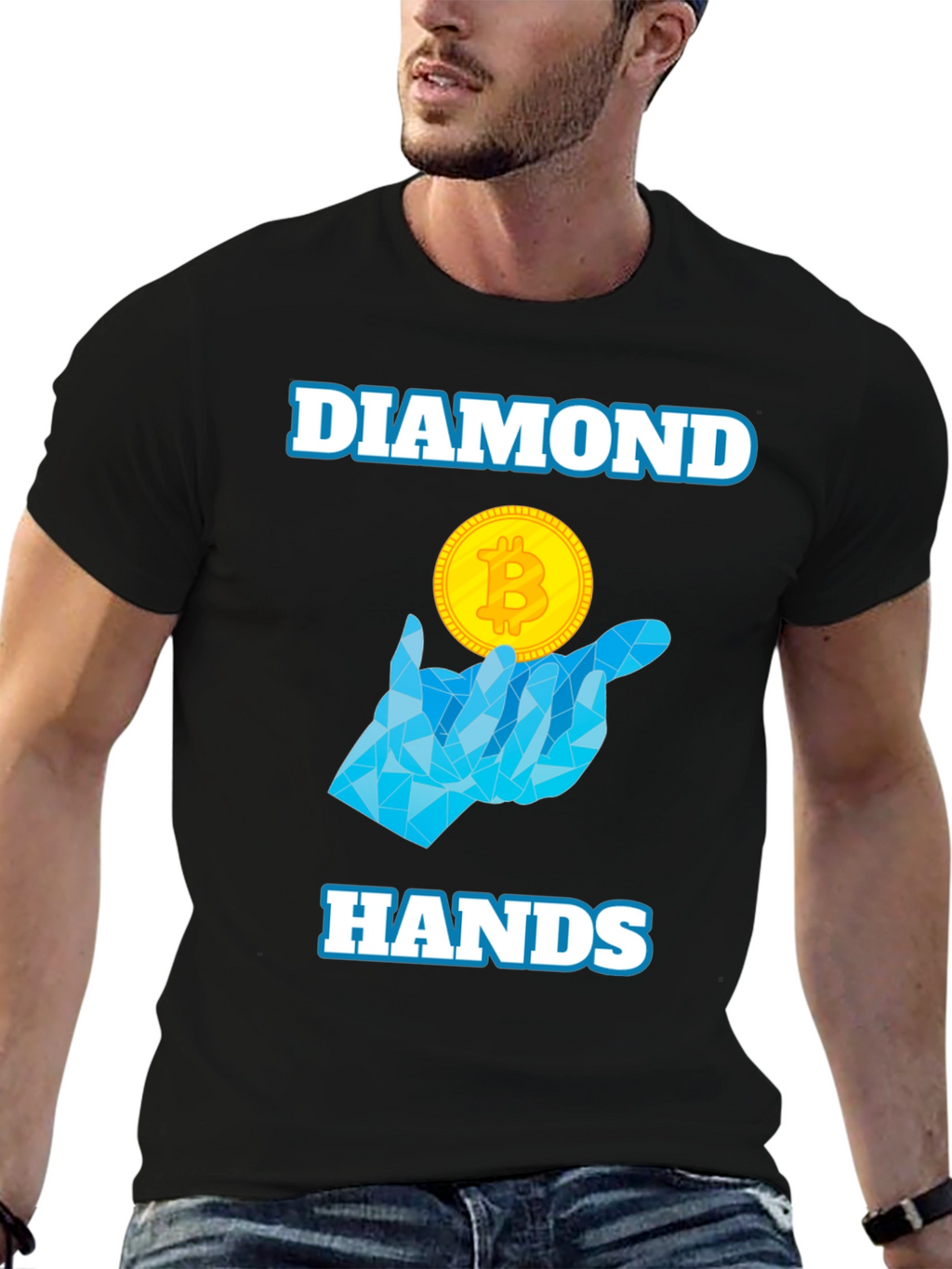 Diamond Hands Bitcoin Crypto T-Shirt